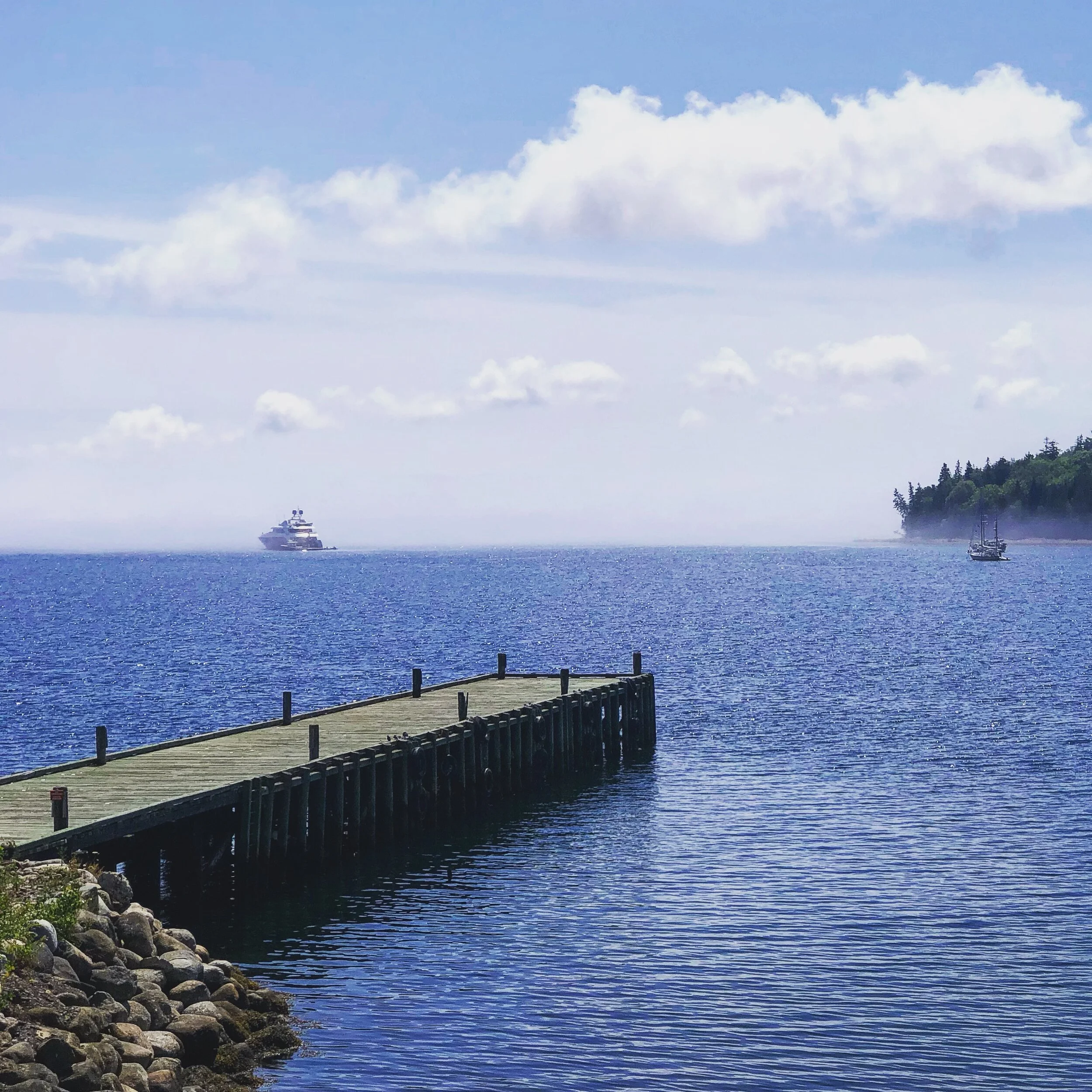 Lunenburg lady in the mist