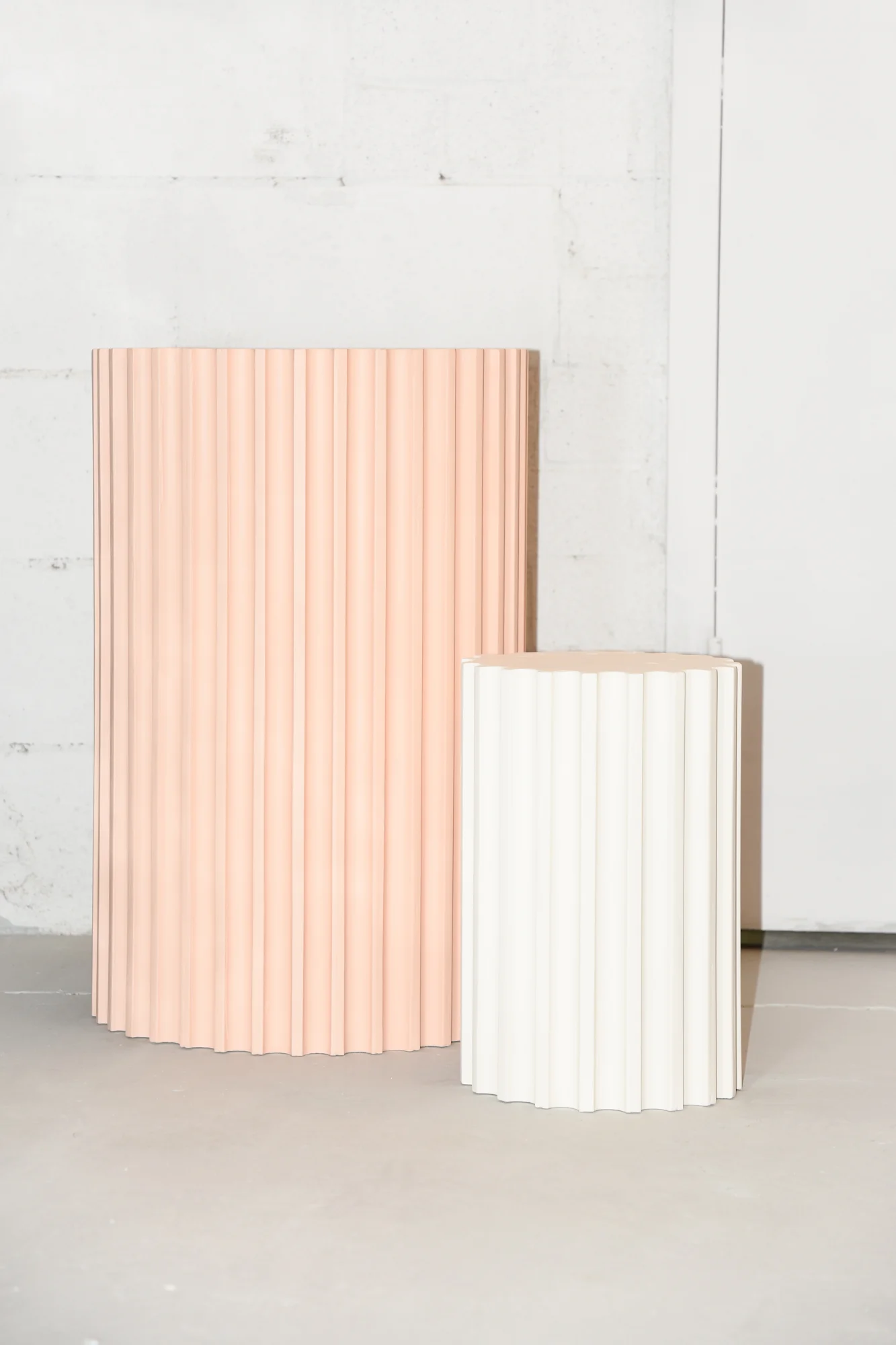 Plaster and wood // Pedestals