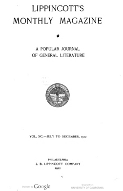 Lippincotts Monthly Magazine
