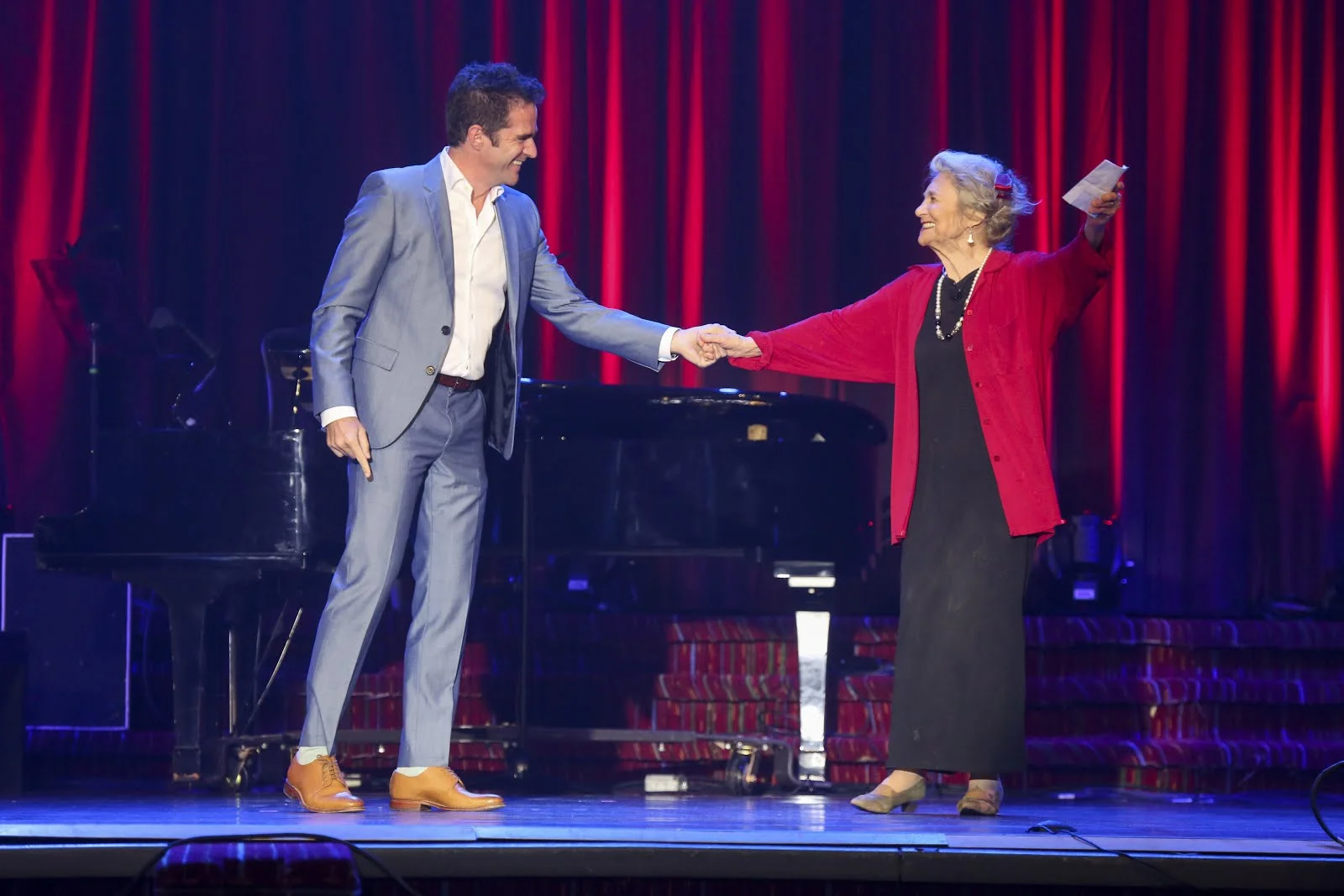 Andy Blankenbuehler and Agnes deMille aka Lynn Cohen