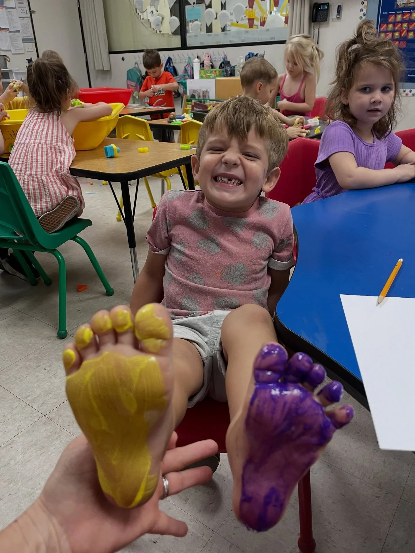 Big smiles, busy hands, and lots of giggles! Just another fun week of learning and playing at school ❤️