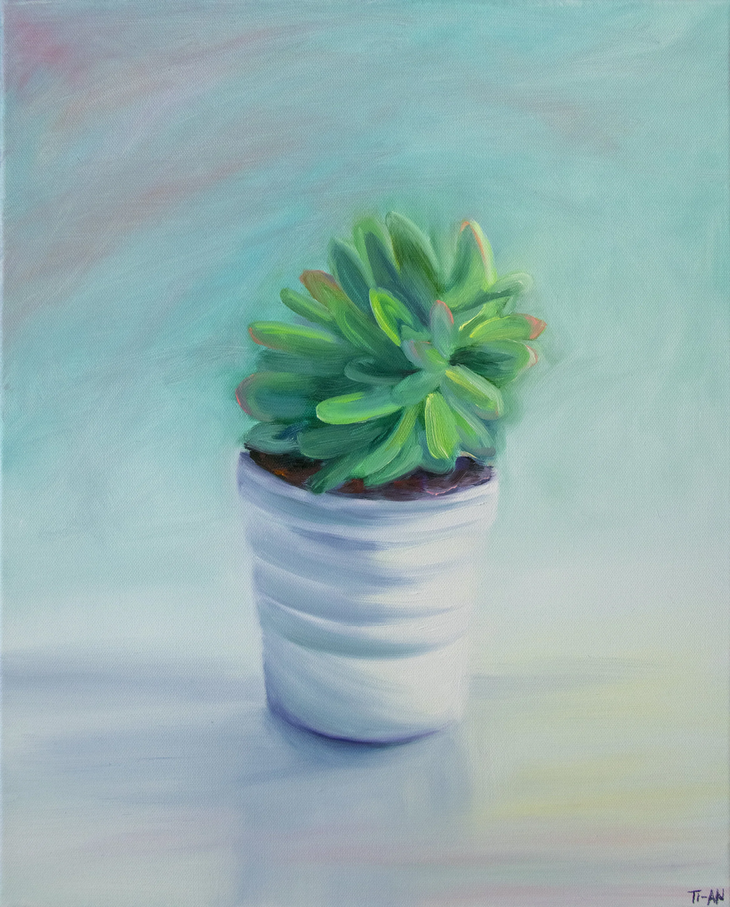 The Succulent by the Window 16x20, oil on canvas 2018