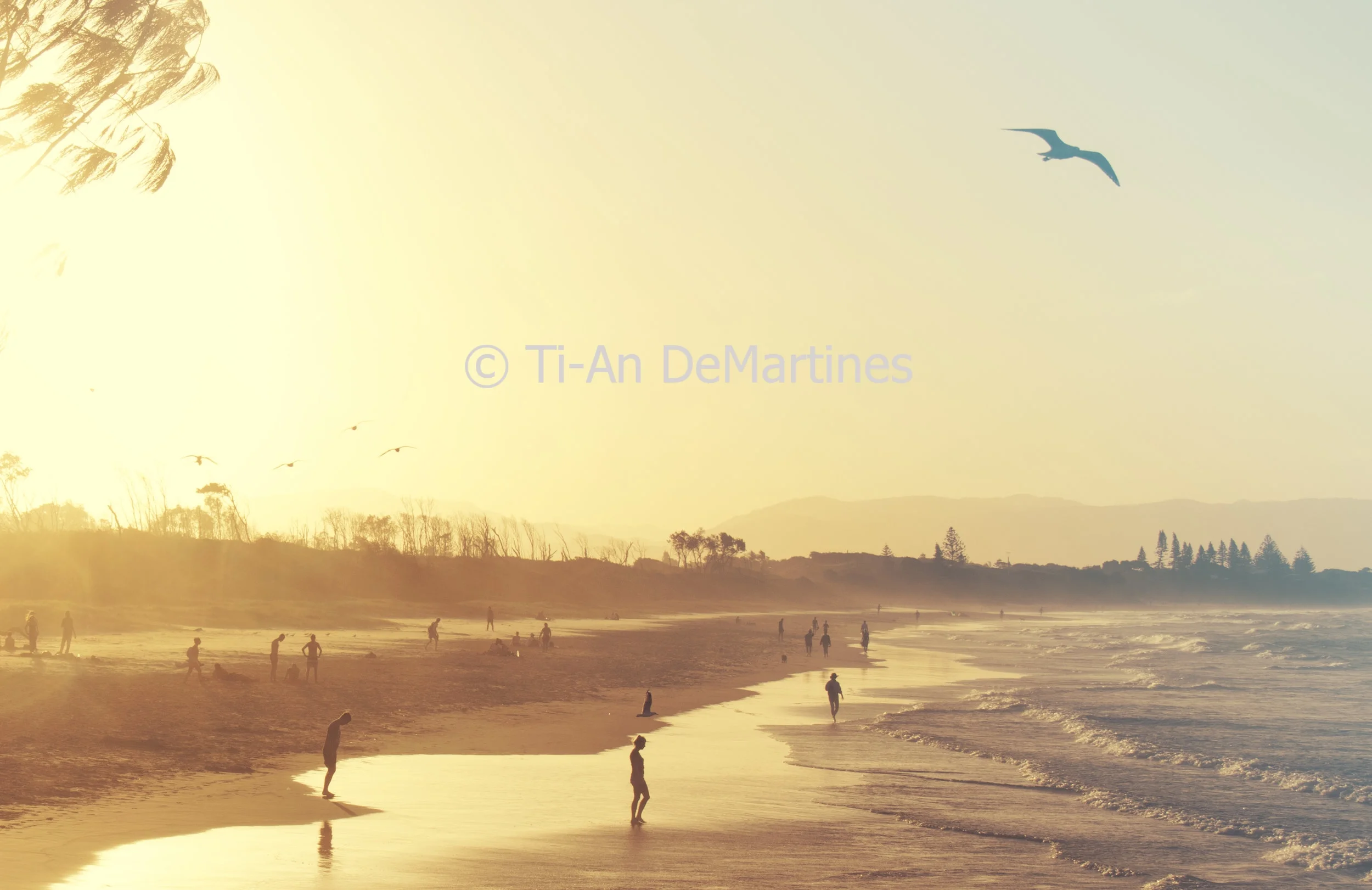 Sunset Meditations in Byron Bay Digital photograph 2018