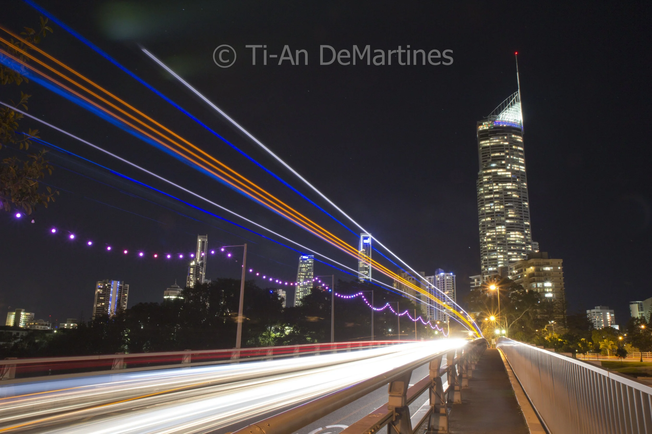 Capri Bridge and the Surfside Bus Digital photograph 2015