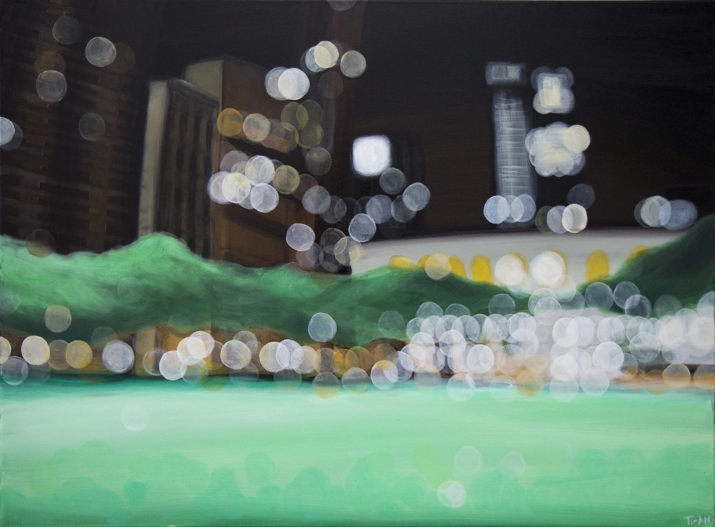 Bryant Park II 30x40, oil on canvas 2012