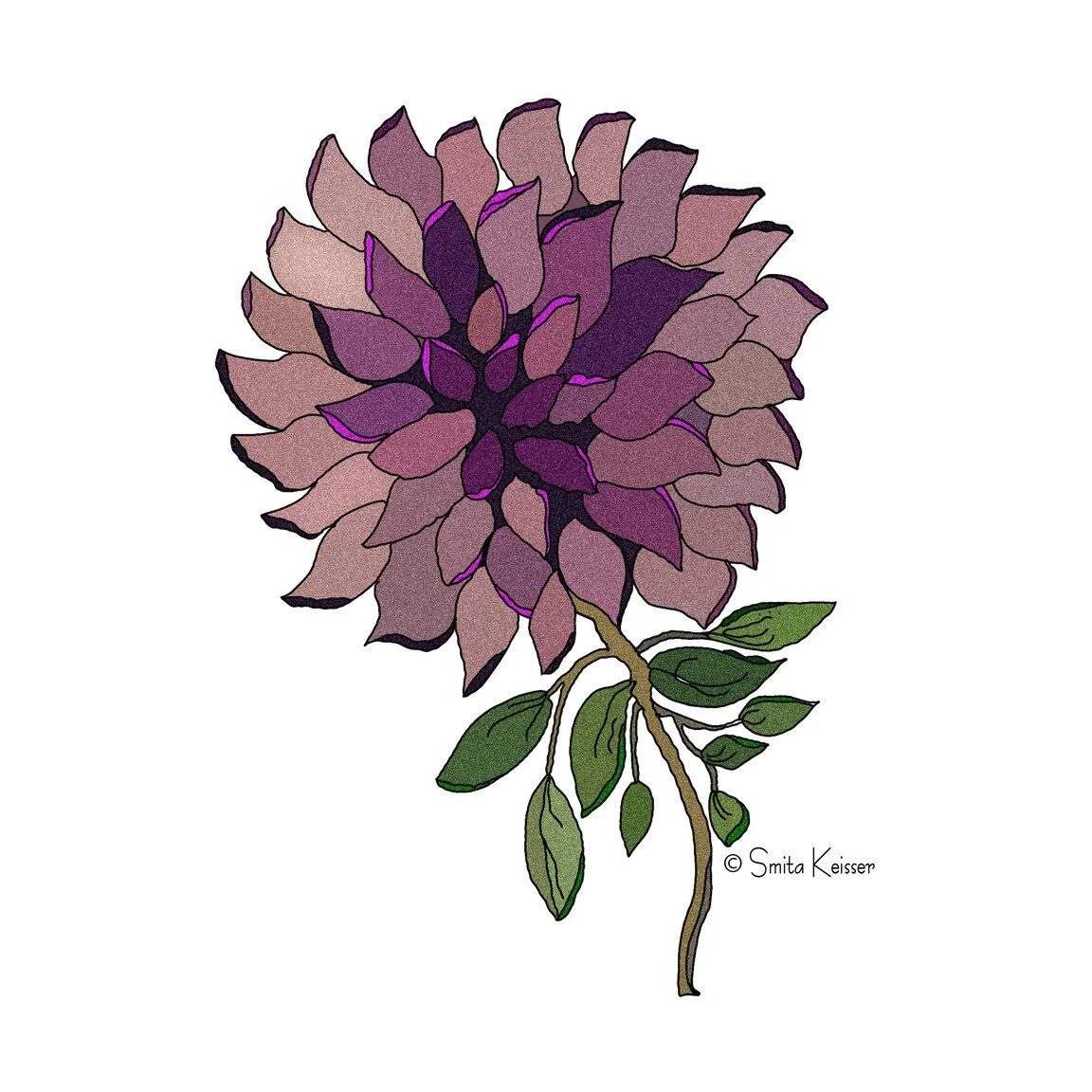 Digital Flower by Smita Keisser