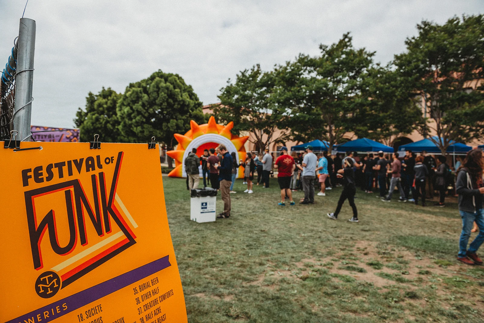 So many rad breweries came out to pour drinks for this year’s Festival of Funk. Including Society Brewing Company , Burial Beer , Other Half Brewing , Creature Comfort Brewing Co. , Half Acre Beer Co. , and over 30 more wonderful companies.