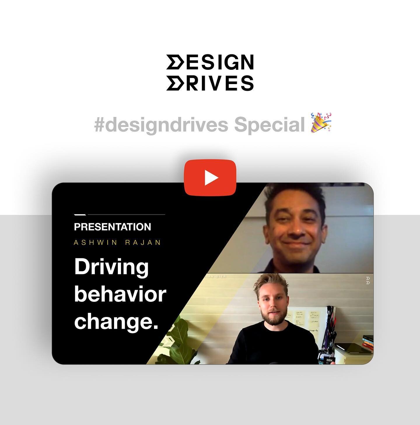 One year ago we had the chance to talk to Ashwin Rajan about Driving behavior change.

Now you can stream it on Youtube.🔥

Stay tuned in we will be back with a new episode soon!

#design #beaviordesign #youtube