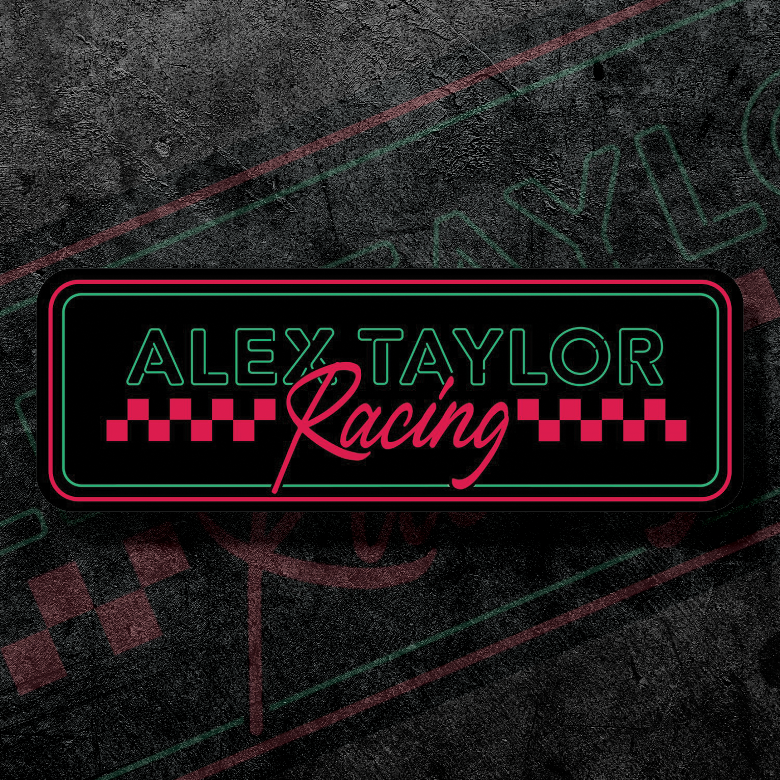 Alex Taylor Racing Checkered Decal