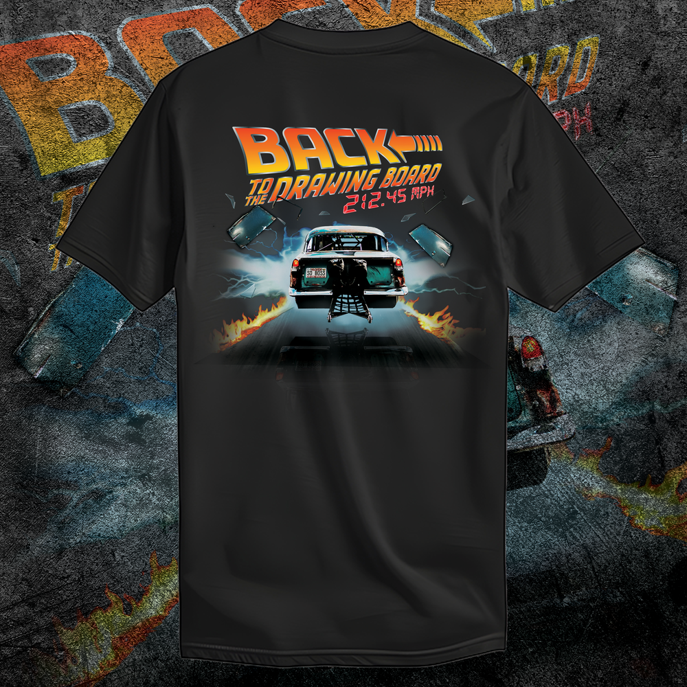 トップス draw drawers LaceBoatNeckT-shirts Back to the Drawing Board 212 MPH 55 T-shirt — Alex Taylor Racing