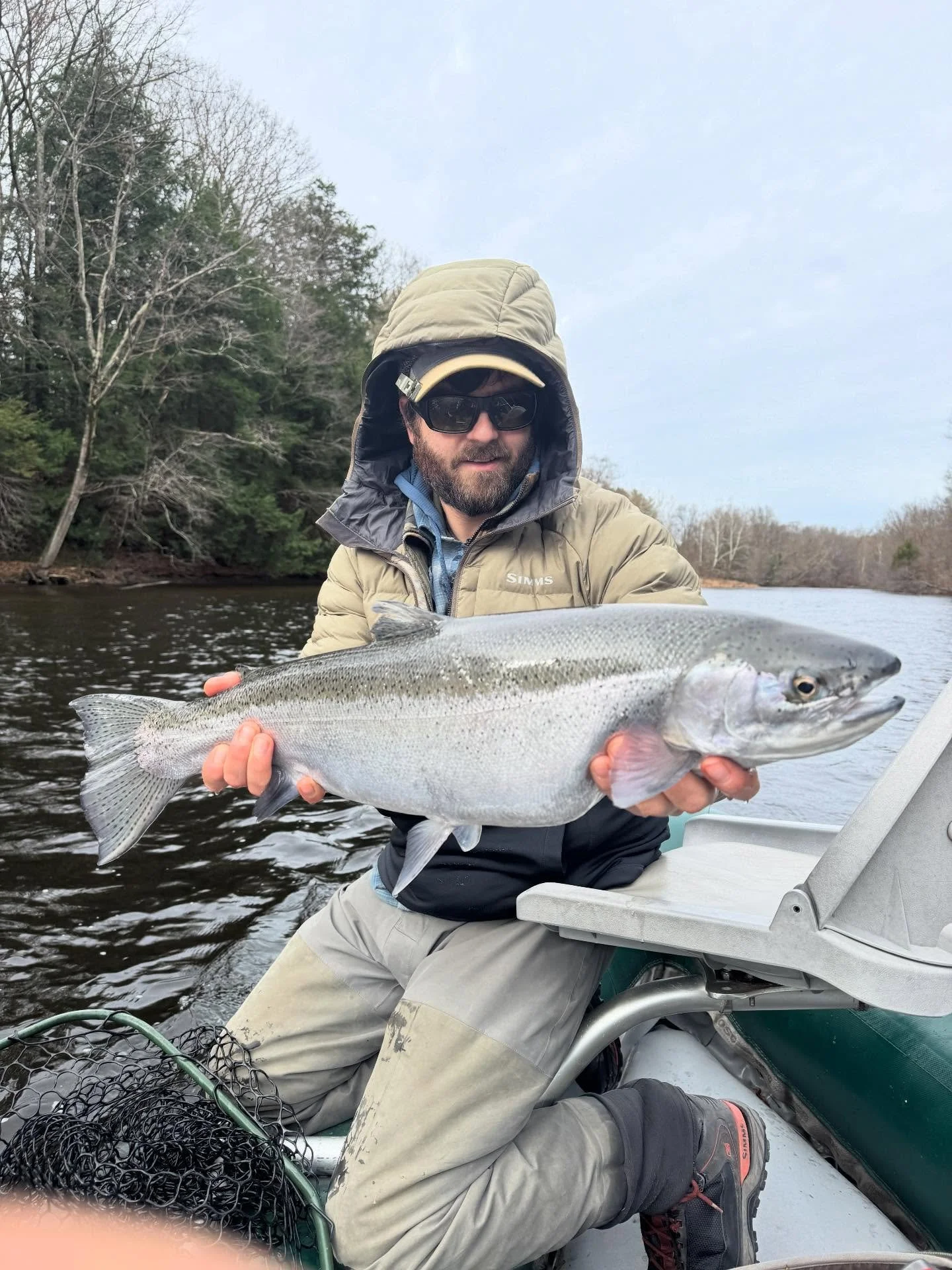 Had a chance to take a day and go chase some Chrome. Sure glad I did. Special that thanks to @tangled_inthedrift for running the sticks and @bonadeaflora for letting me take the day off of dad duty.  #orvisflyfishing #salmonriverny