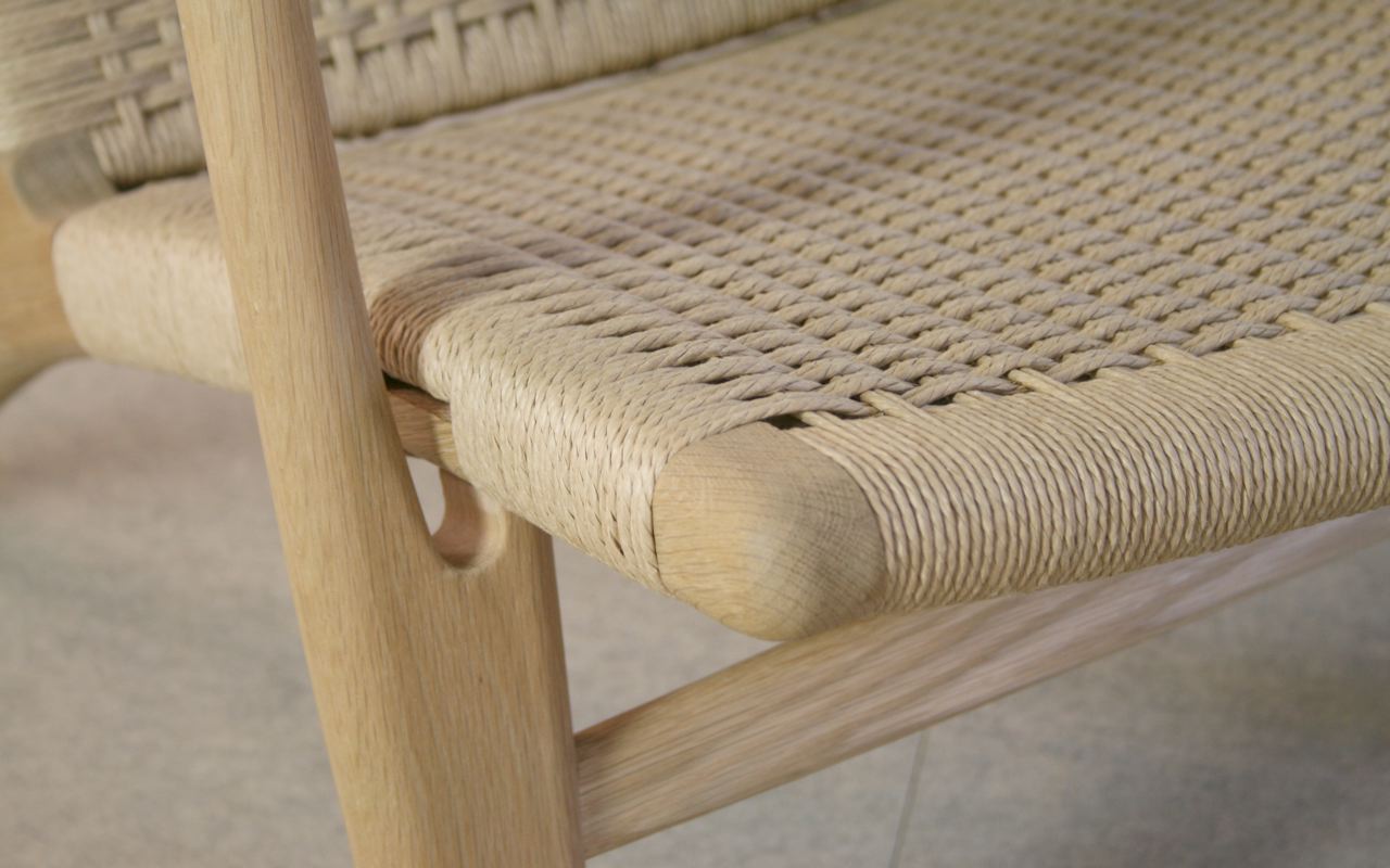 Caleb James Chairmaker Planemaker: Danish Modern Lounge Chairmaking Classes  - Learn to Weave Danish Cord, Danish Cord 