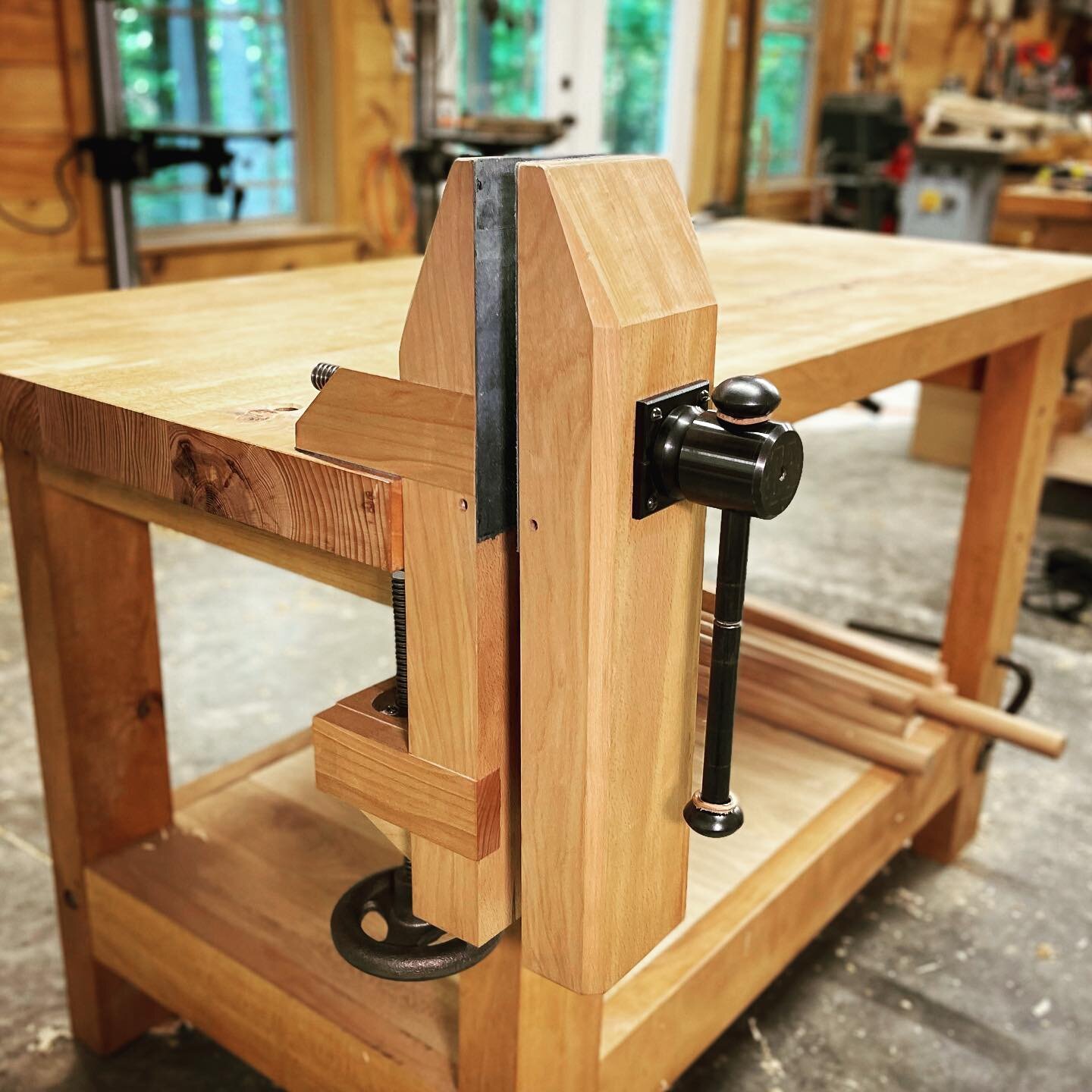 One of my most used tools in the shop is a high vise for carving and shaping parts. I get asked a lot about my patternmakers vises but frankly I find I use this more than those. 

I altered the free Benchcrafted plans slightly to suit my needs. Also,