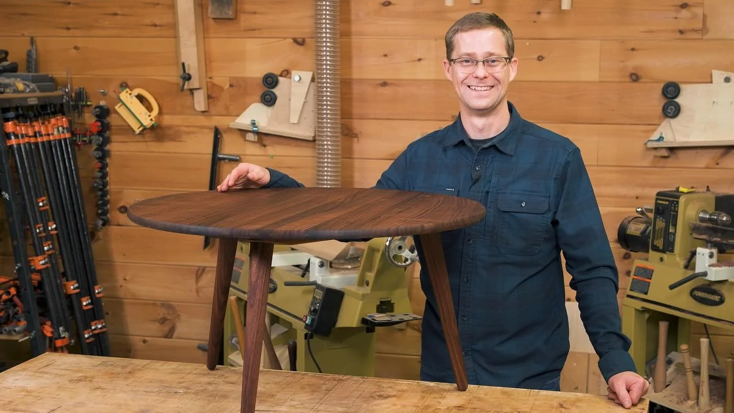 NEW COURSE AVAILABLE! If you&rsquo;ve been wanting to make something a little outside of the norm and learn some new skills then you will enjoy this course on building a classic three leg round top table. Trust me, you will have fun. 

What I love ab