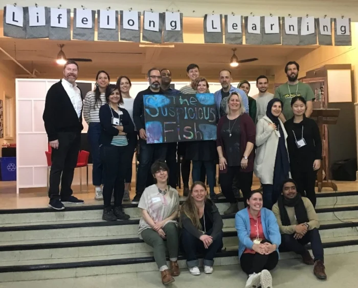 Our 2018 team at our annual Book Launch and Community Design Workshop , Verdun, Montreal. Click the photo to learn more about this event!