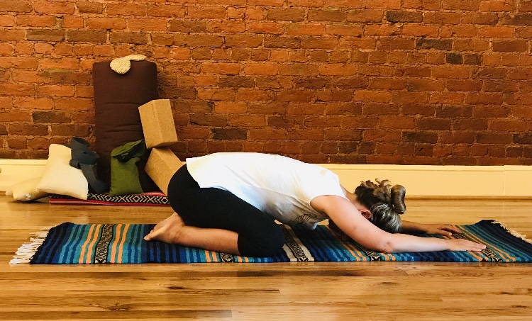 Resting In Child's Pose With Fibromyalgia - Fibromyalgia Yoga Teacher