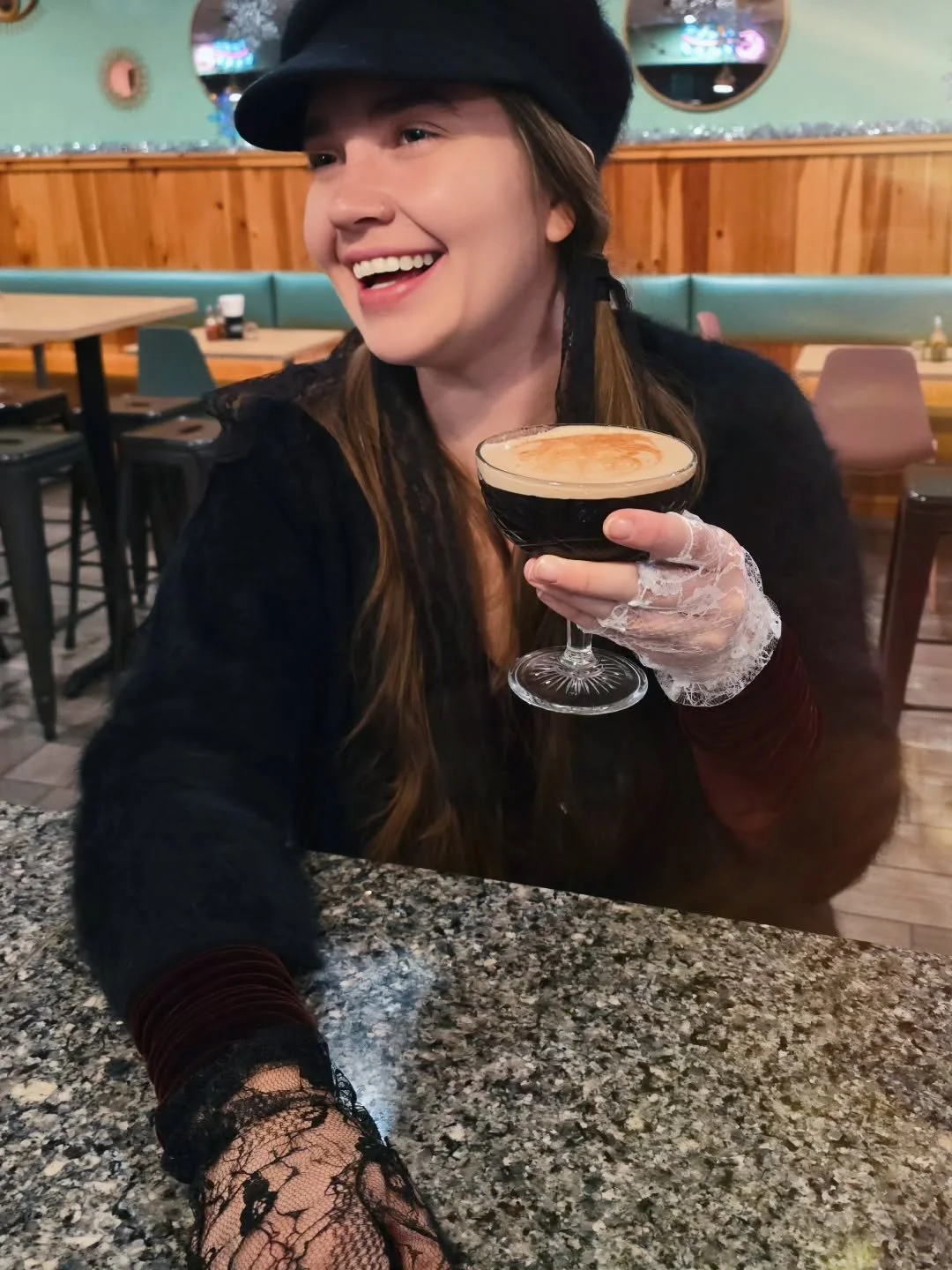 Espresso martinis because it&rsquo;s too early to go to sleep and too late to pretend we&rsquo;re fine ☕️

Come hide out from the rain with us!