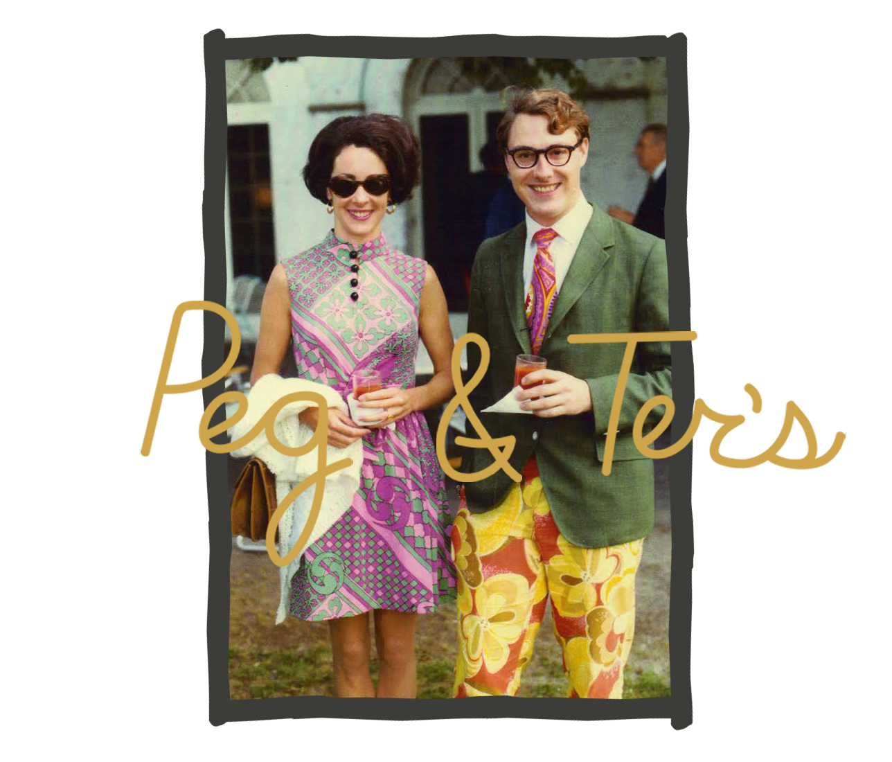 a portrat of peg and ter // peg and ter's bar and kitchen shelburne vermont
