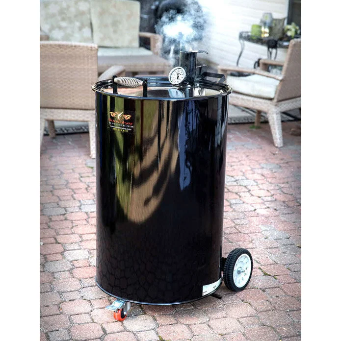 Hunsaker Smoker Flat Black — Top Grills Nebraska's 1 BBQ Grill