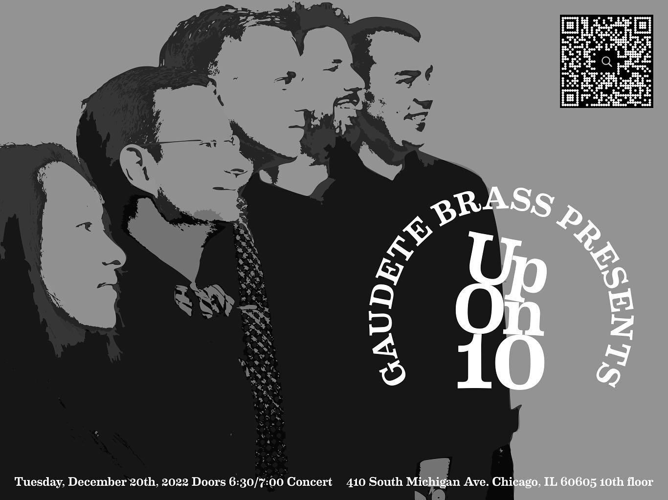 Up on 10 returns on Dec 20th at 7pm with music from @reenaesmail @jessicameyermusic 
@ephraimchampion.creative 
@fabianskajelinska 
Ticket info in bio!
#brassquintet #newmusic #chicago