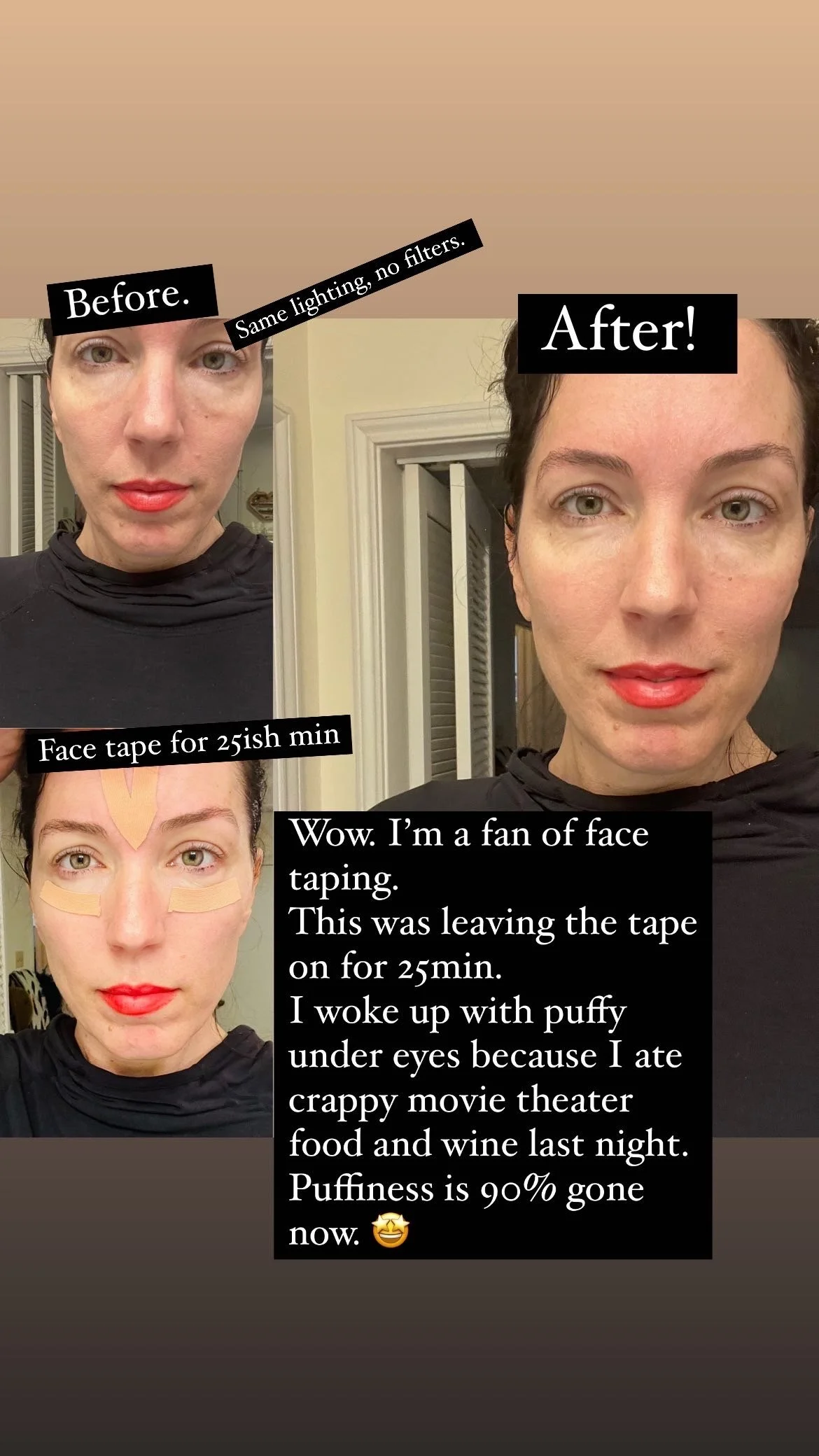 Face Taping for the Win!