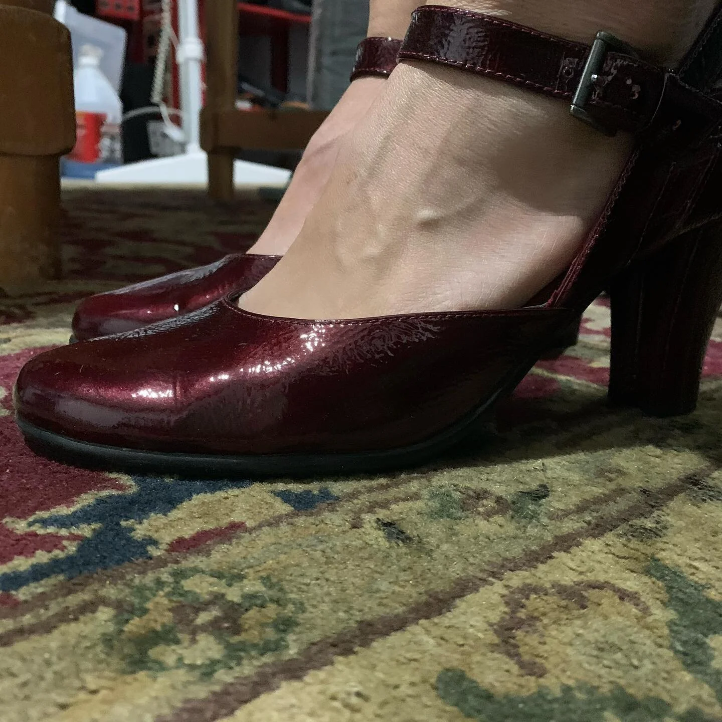 Sometimes listening to what my nine year old says I should wear is fun especially since I&rsquo;m teaching sitting down ;) *yes that is a rock and set in the background.