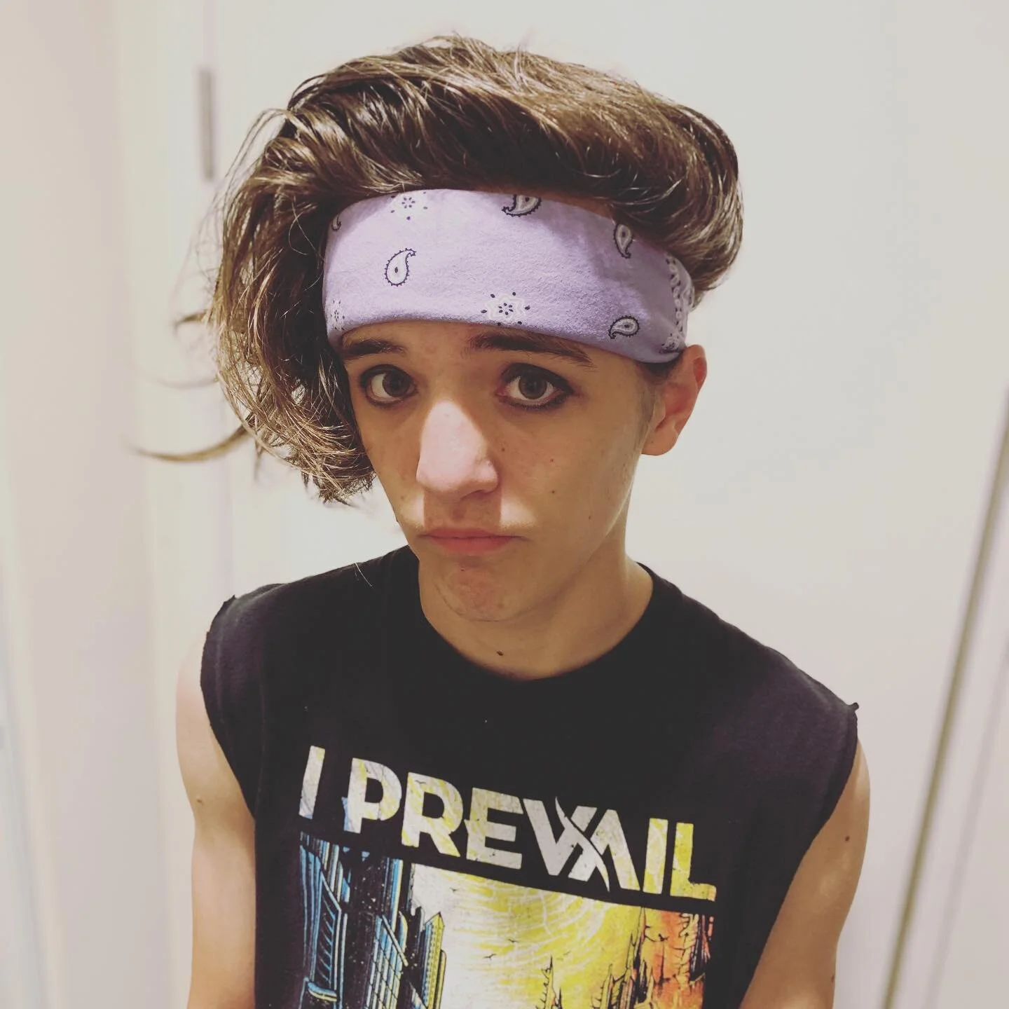 Happy Halloween! #confidencecomeswithpractice #hairspray #80shairbands #confident