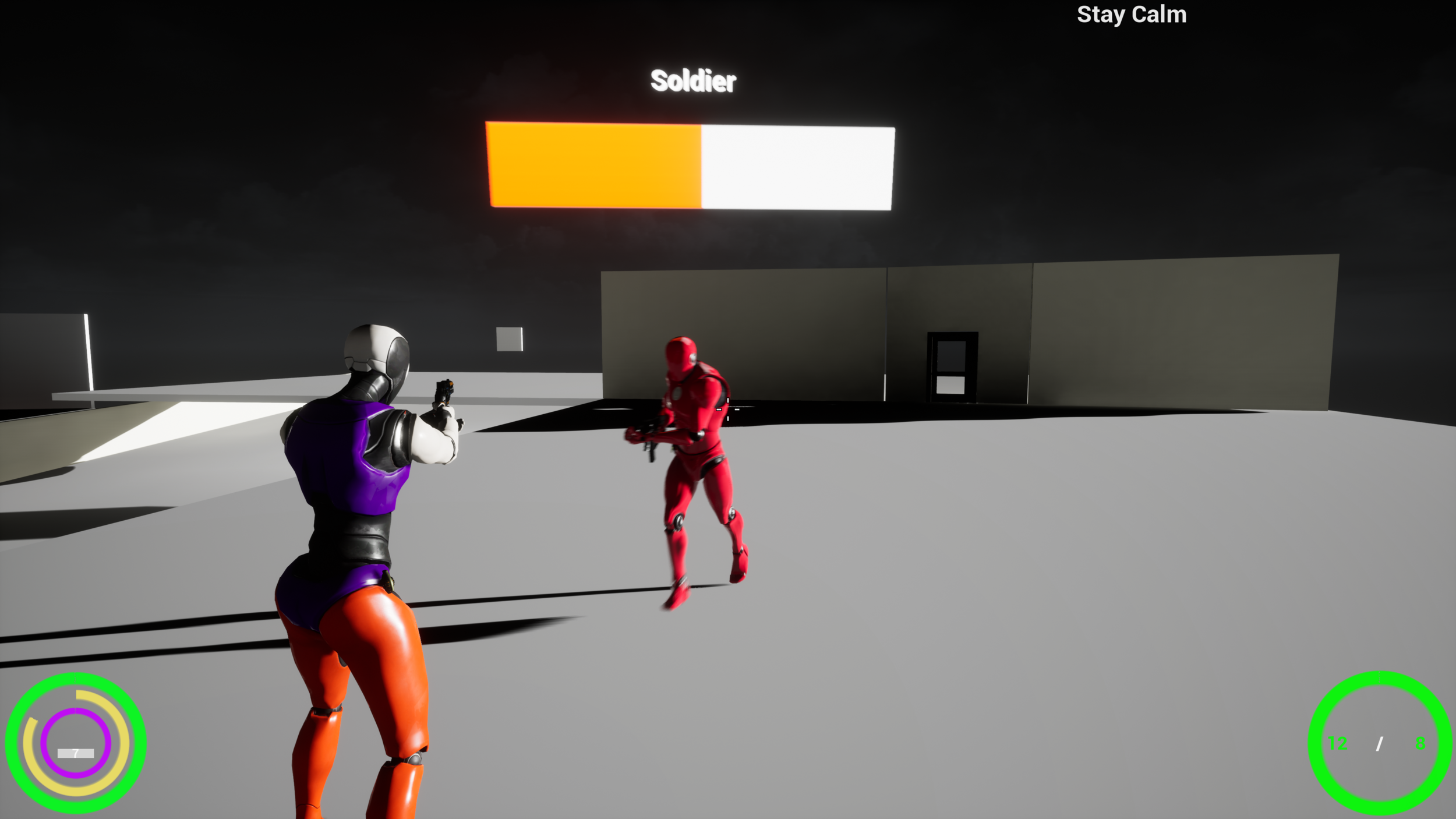 Originally, the player would hear a SFX and a ticker would begin to count down within their health bar.