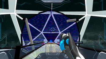 Here the player is entering the first drone puzzle scene