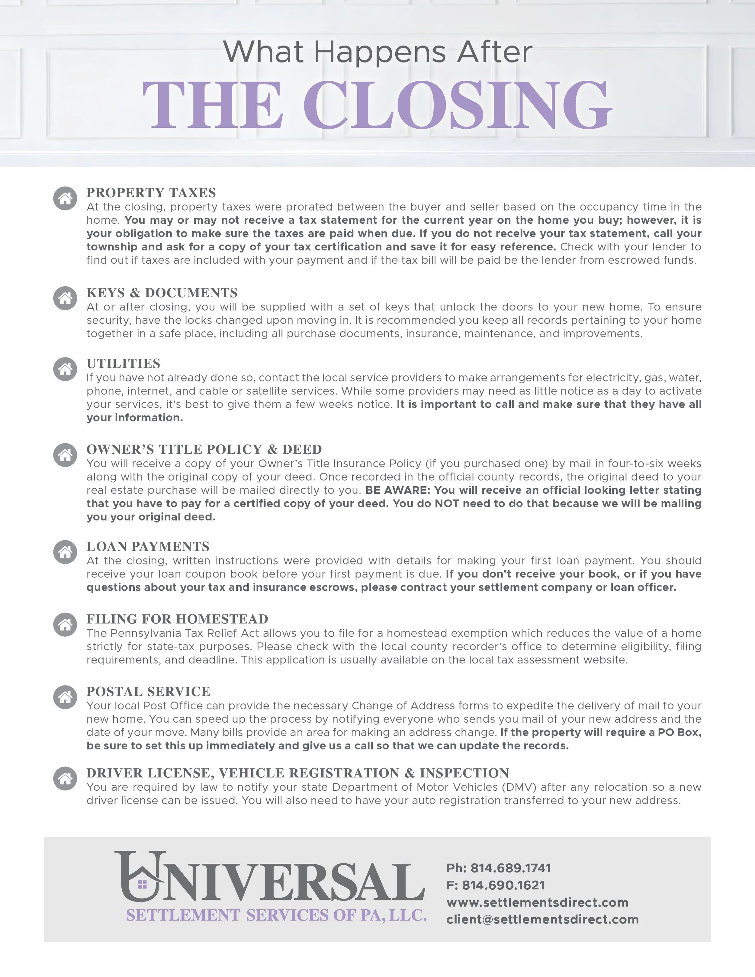 Forms &amp; Handouts