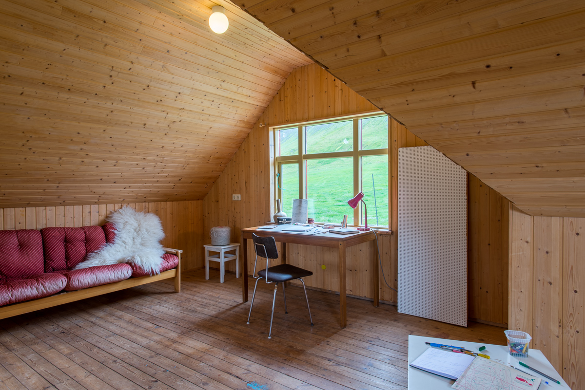 North window of the Brekka studio