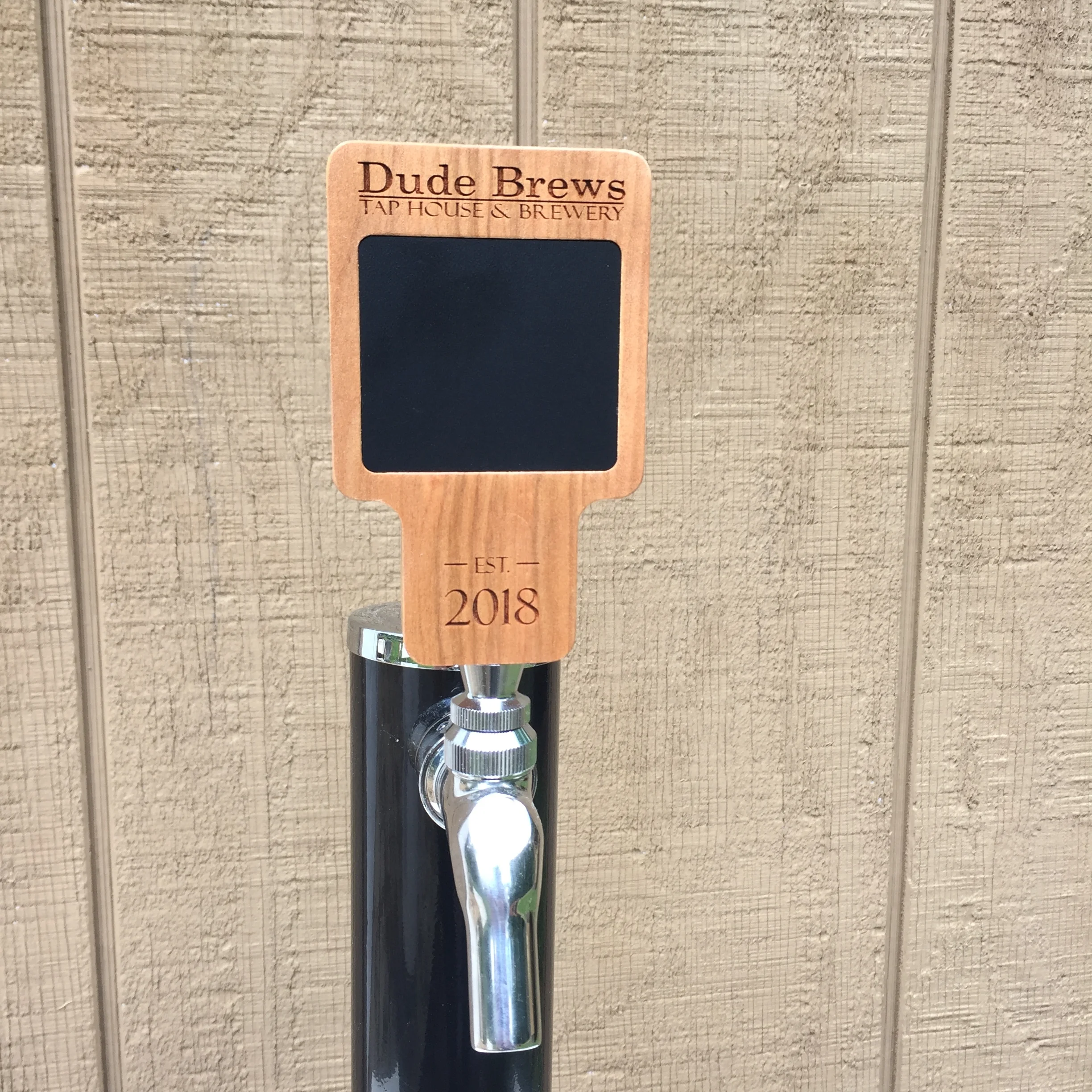4.5" Personalized Square Chalk Tap