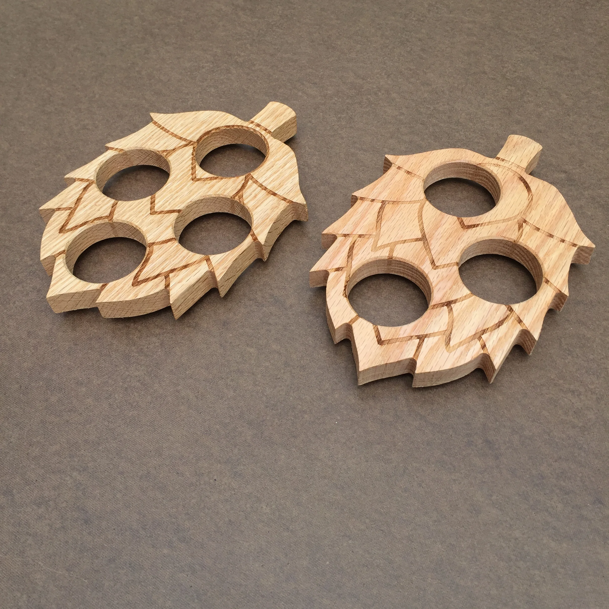 Hop shaped flight paddle 