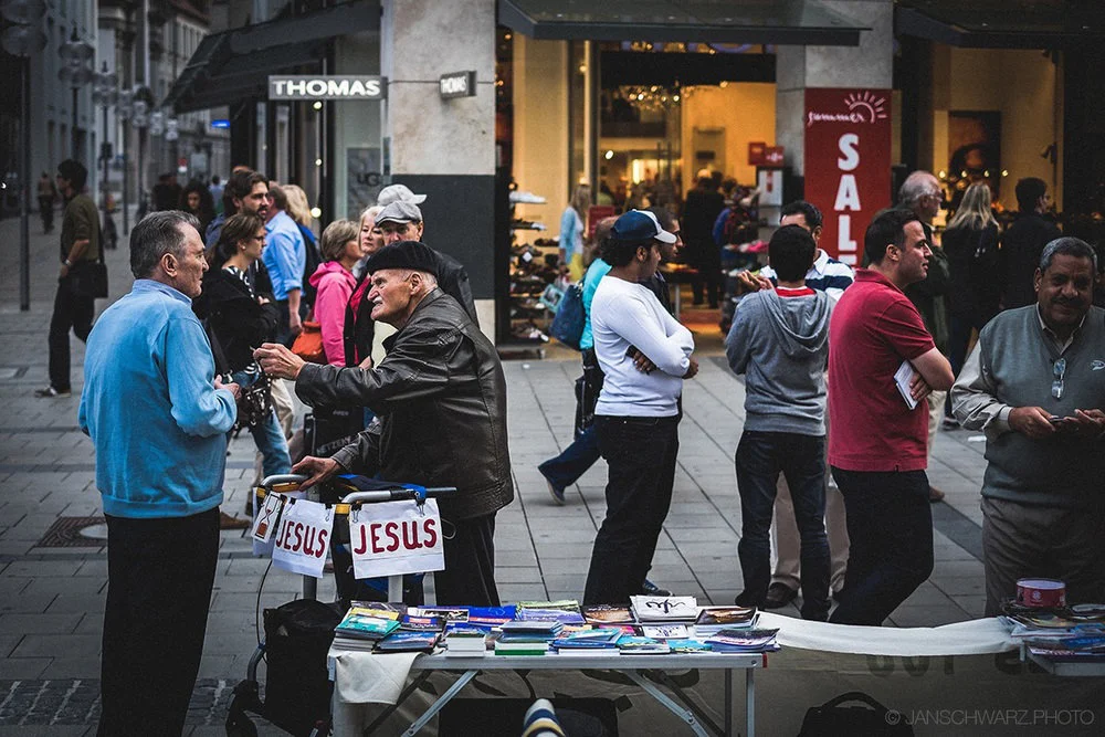 You sometimes need a little luck when you're shooting in the streets, but interesting things happen all the time.