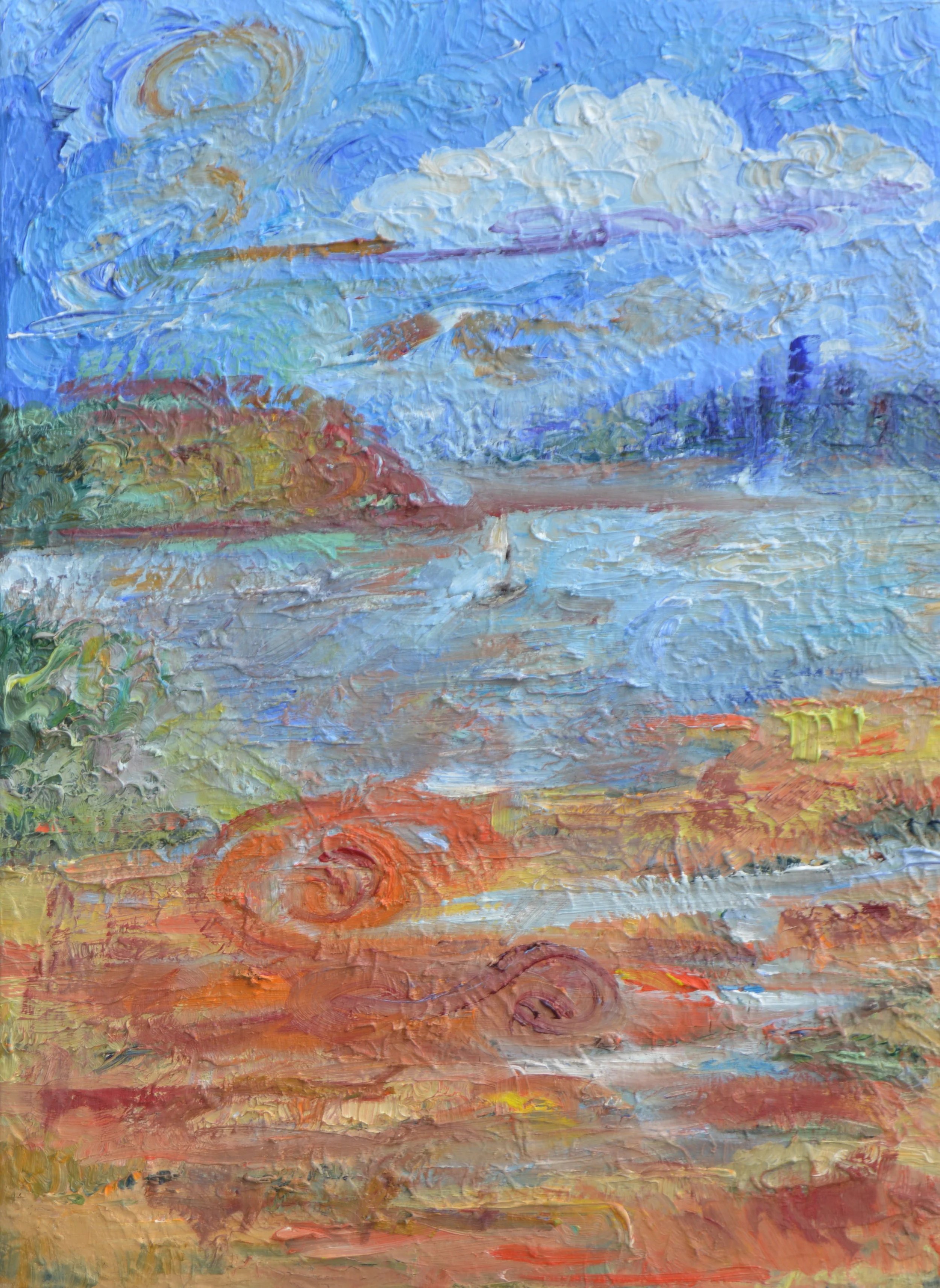 On the Way to St Simon's Island, 16” x 22”, oil on canvas