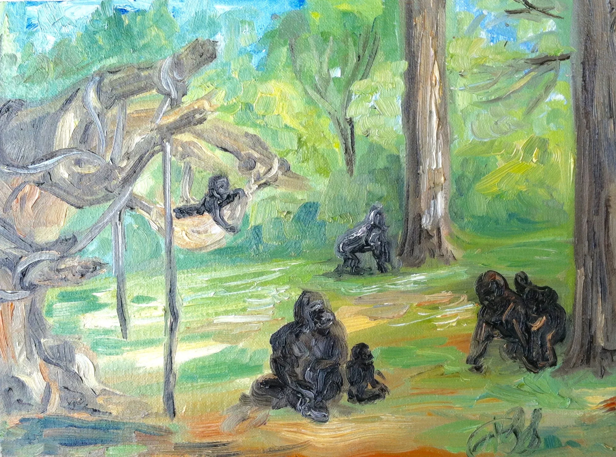Gorilla Family at Zoo Atlanta