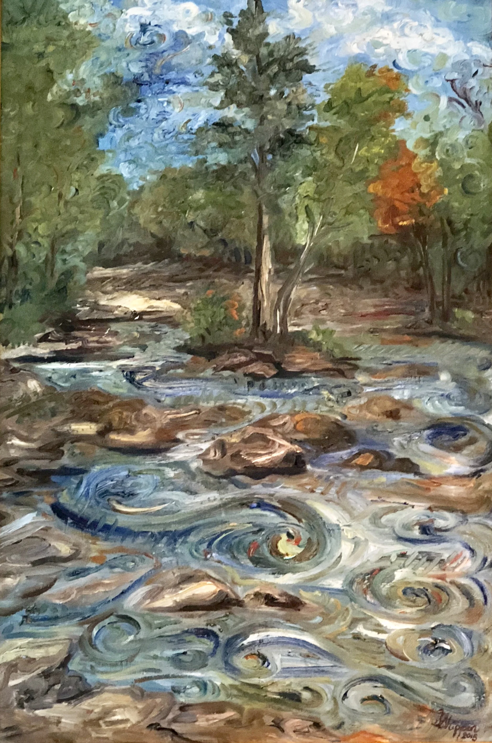 Sweetwater Creek, 36" x 24", oil on canvas