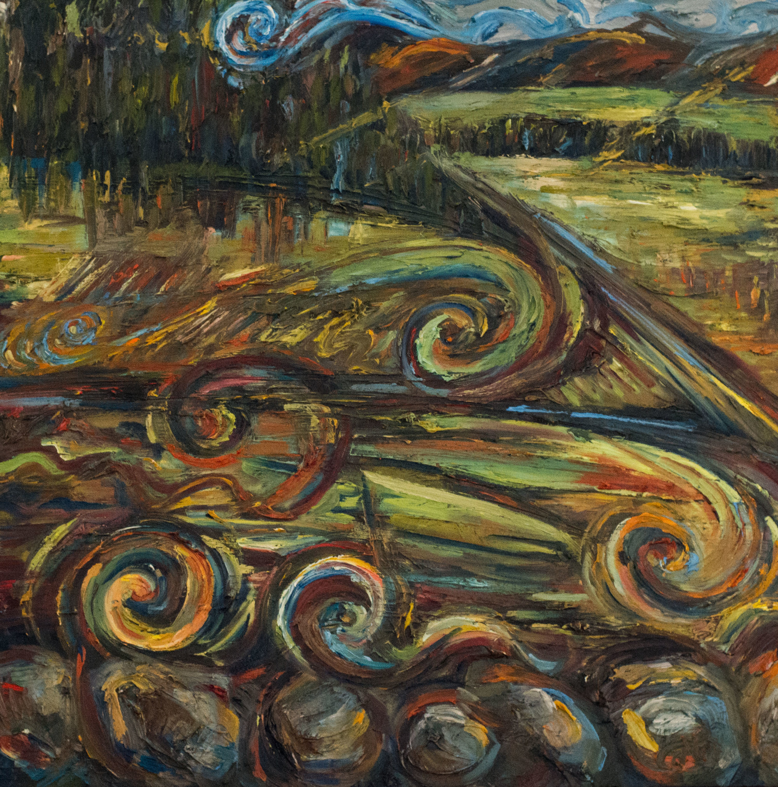 Jezreel Valley, 24” x 24”, oil on canvas