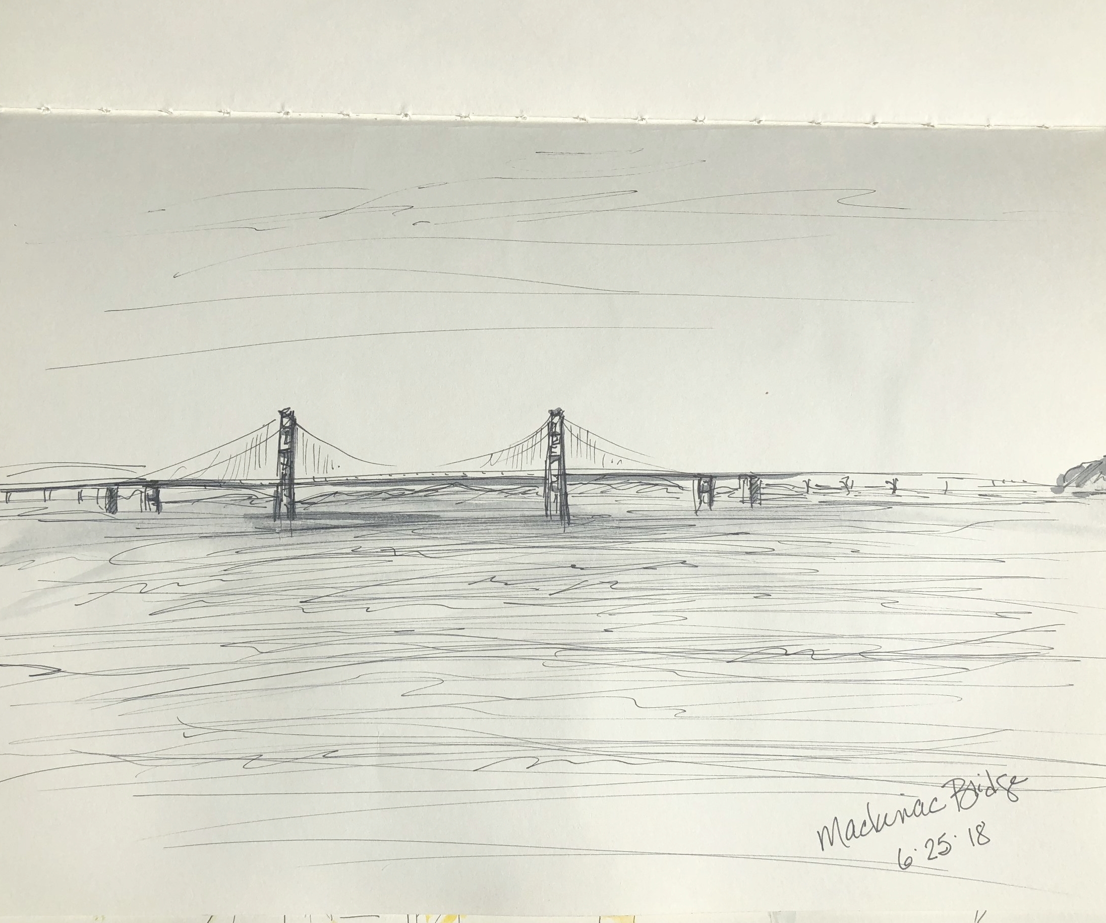 Mackinac Bridge sketch