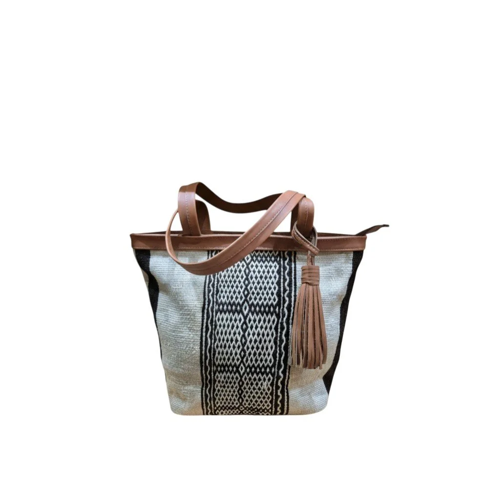 Sac kilim berbère beige, marron
