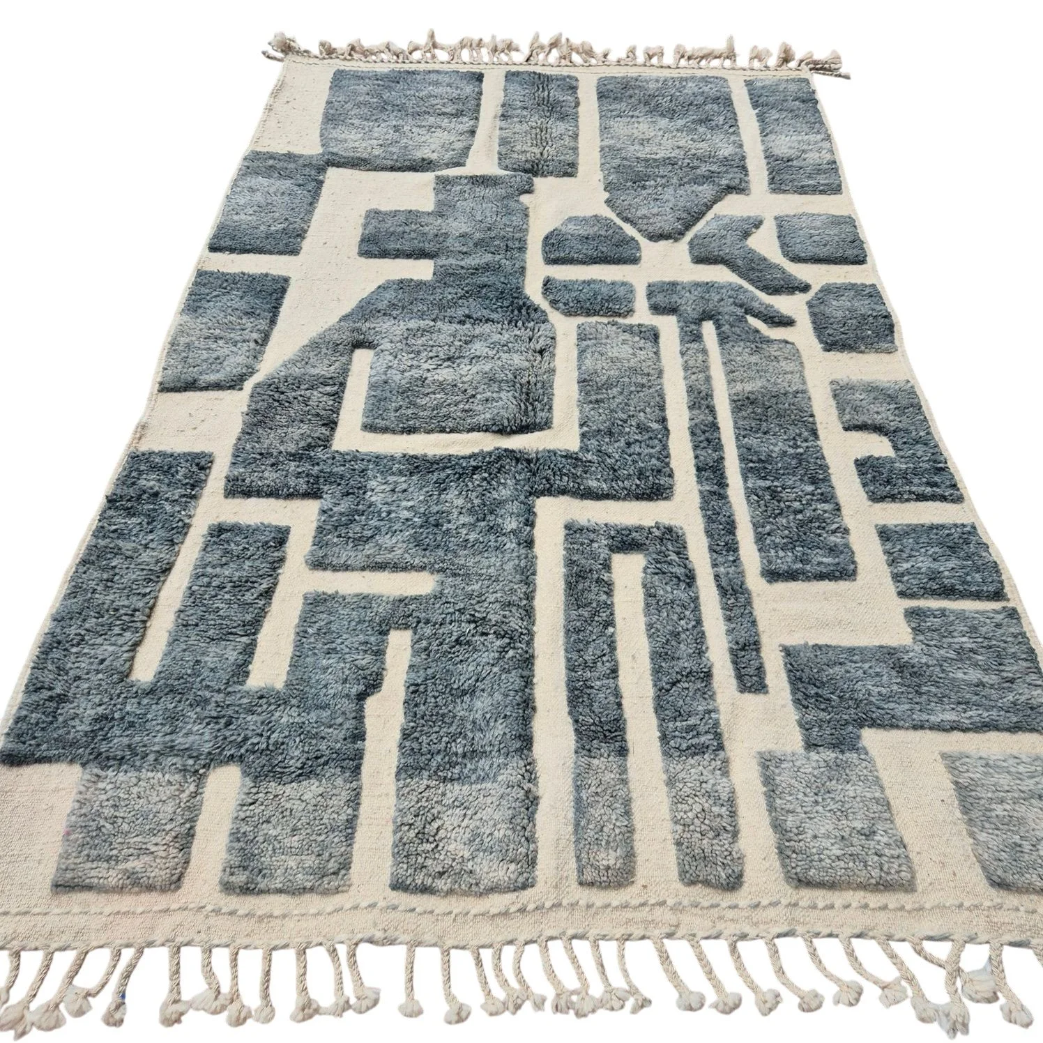 Tapis berbère écru, gris 170x270