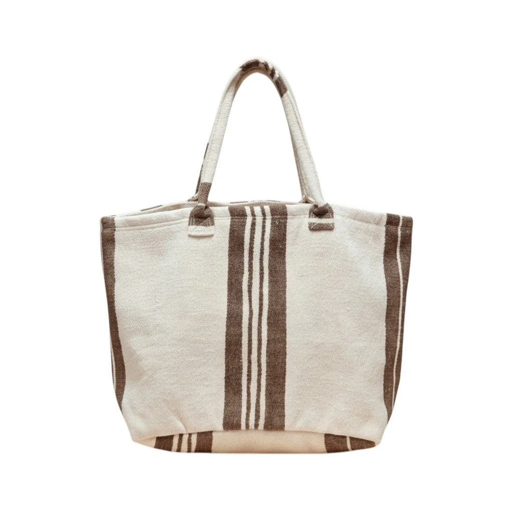 Sac en couverture berbère beige, marron