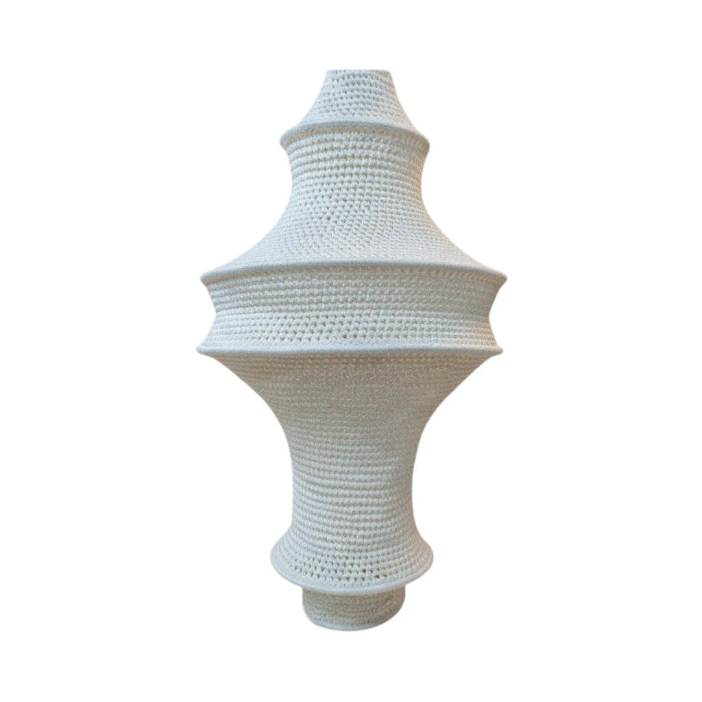 Suspension en crochet écru