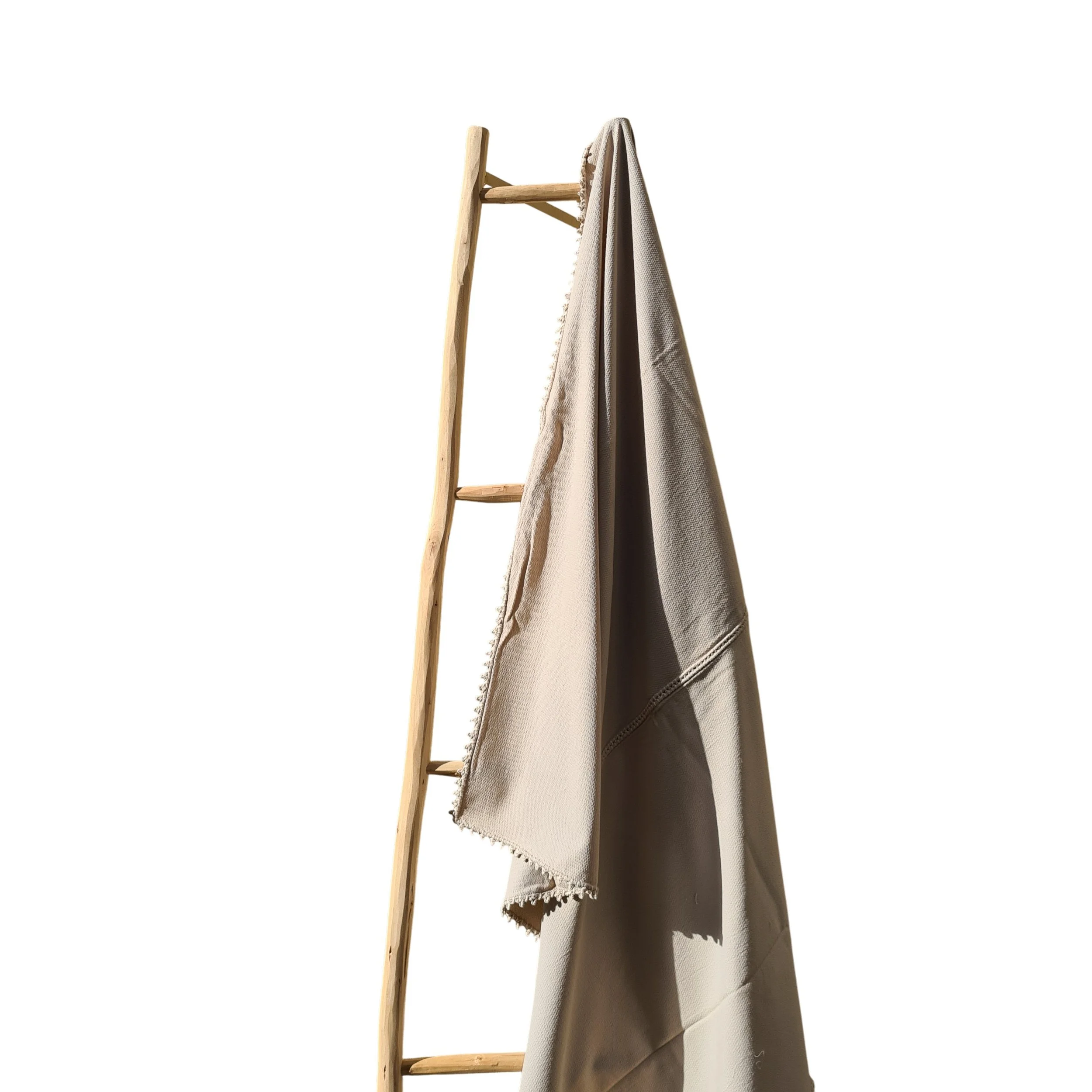 Nappe rectangulaire en coton blanc écru