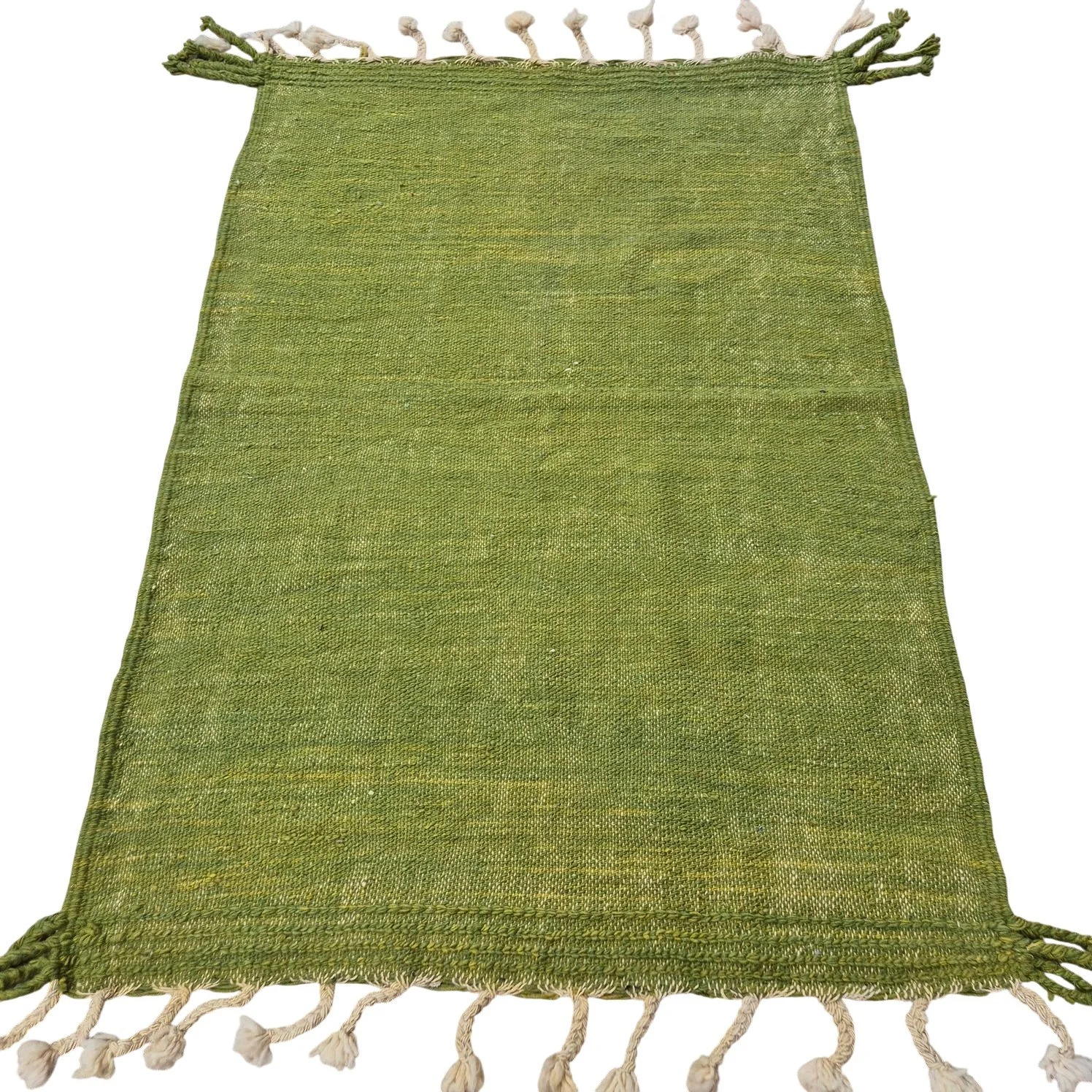 Tapis berbère kilim vert 110x160