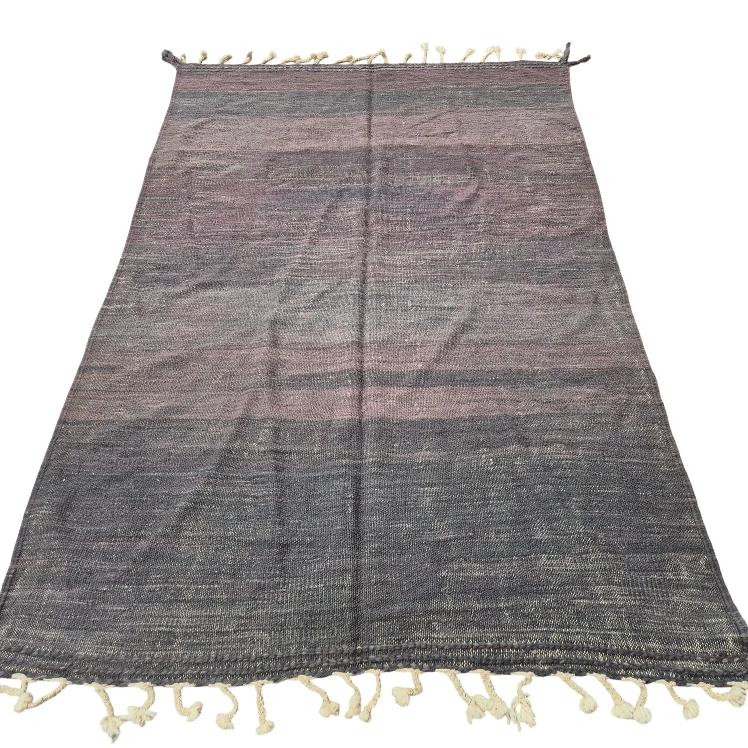 Tapis berbère kilim bleu, gris, violet 165x250