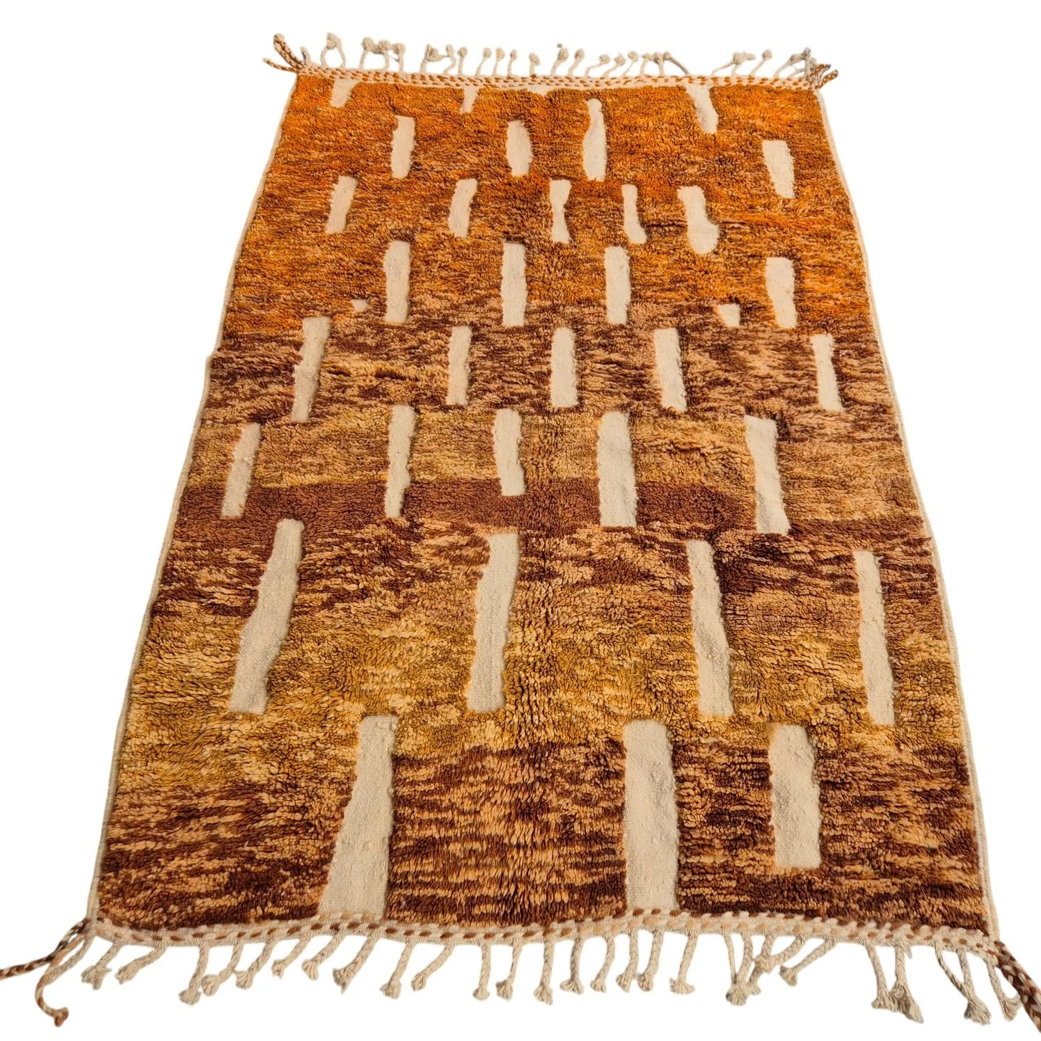 Tapis berbère orange, marron 160x250