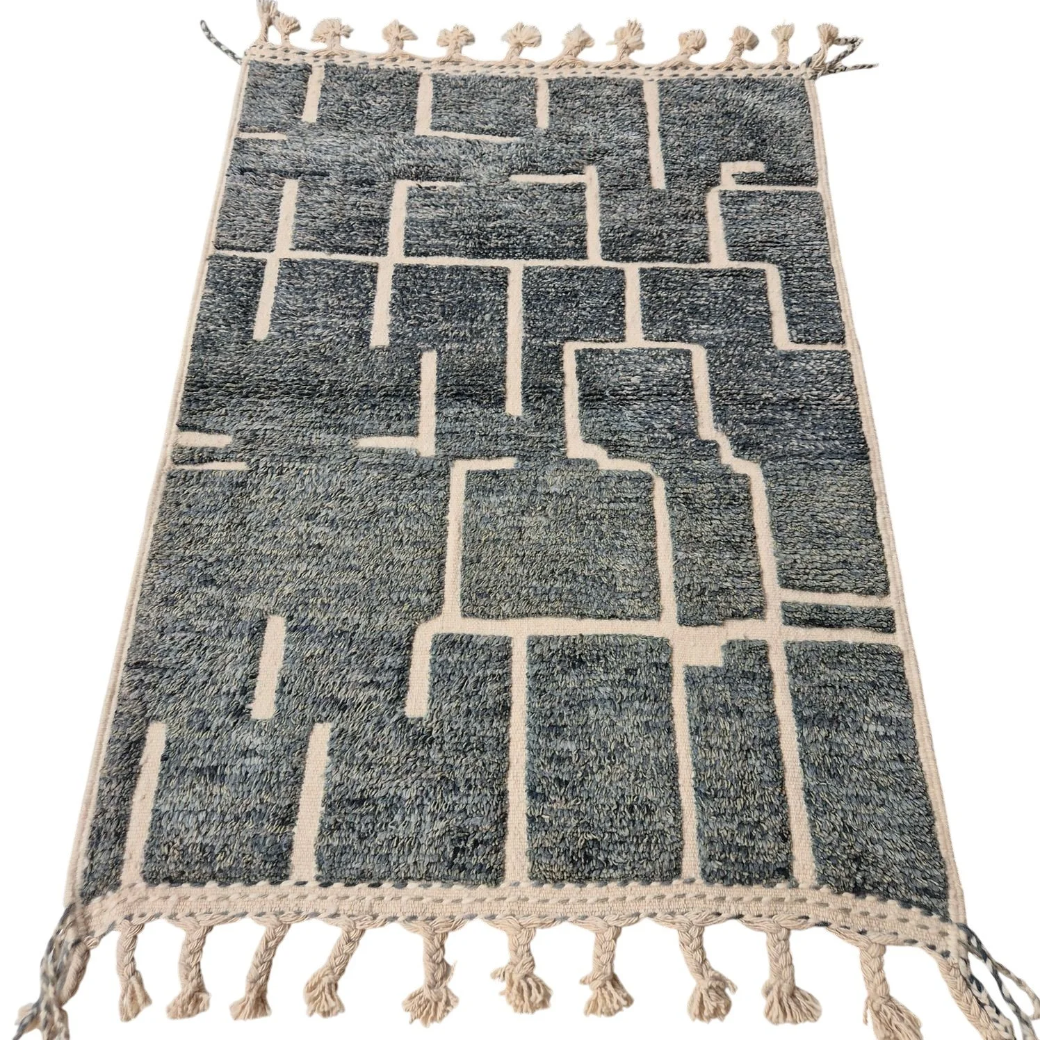 Tapis berbère écru, gris 110x160