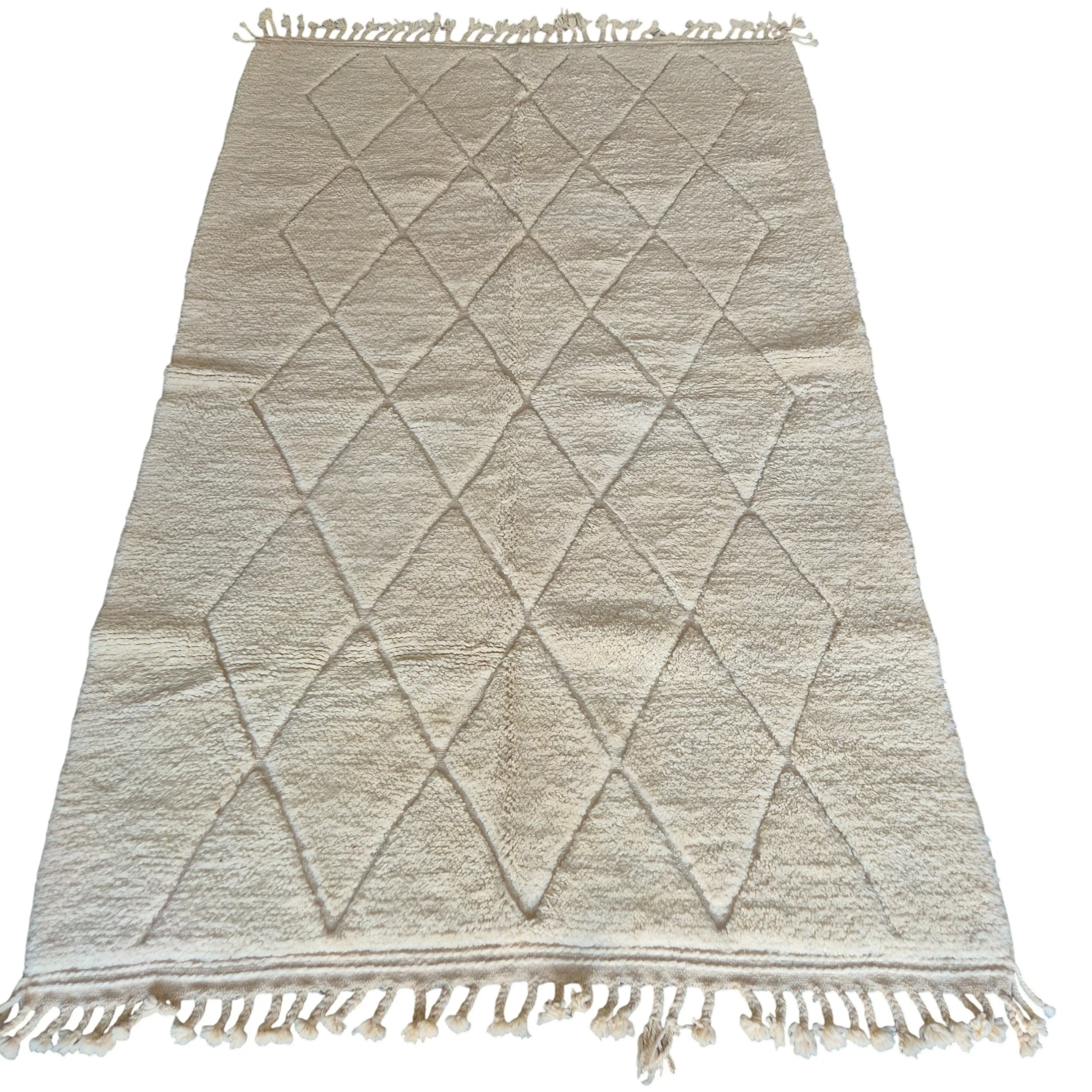 Tapis berbère Beni Ouarain écru 160x250