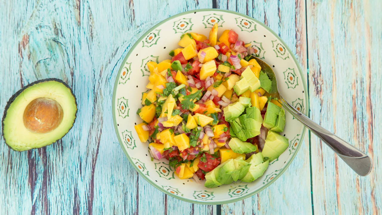 Mango Avocado Salsa by Veggies Saves the Day 